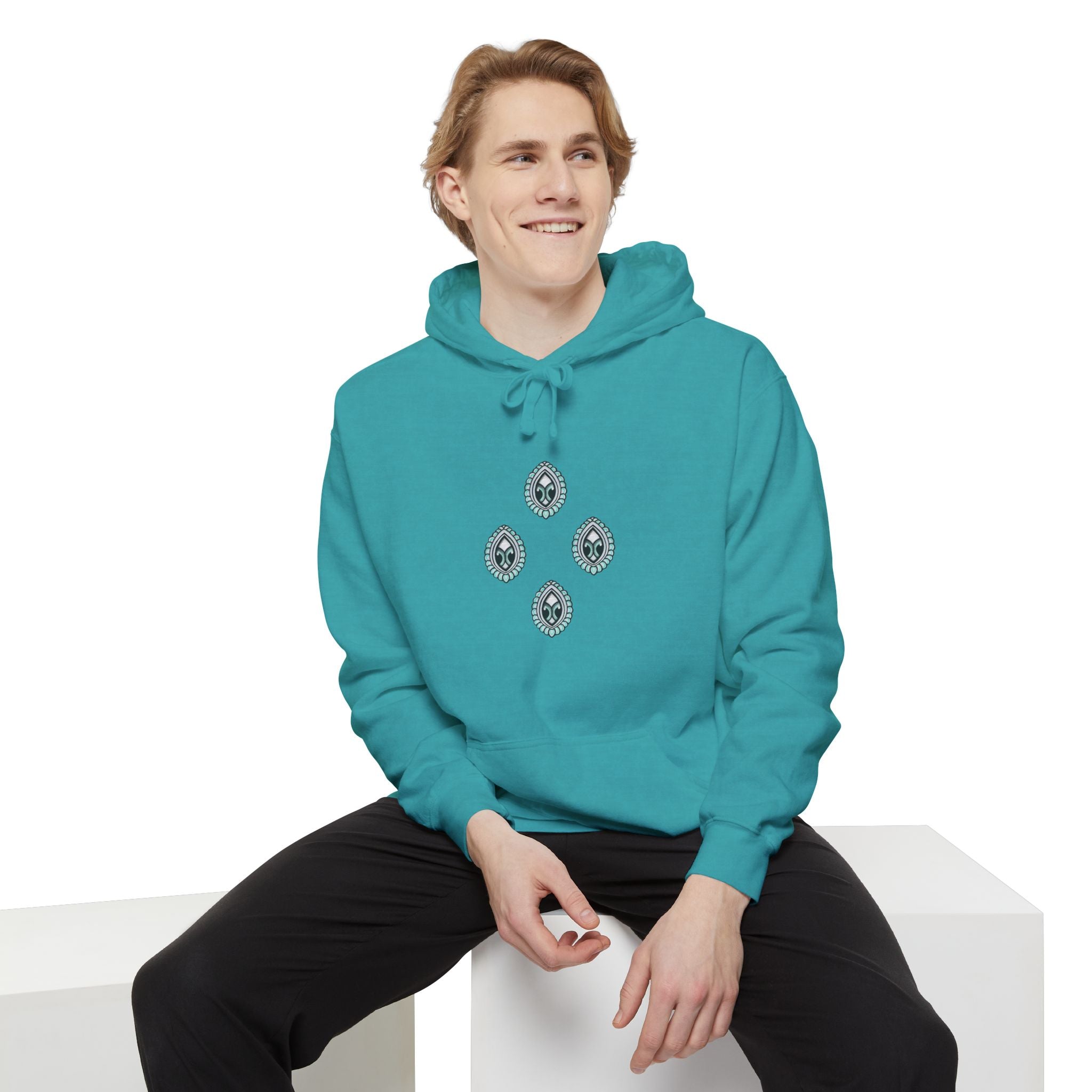 Hoodie — Geometric Mystic Pattern Diamond Back Print #gmh13