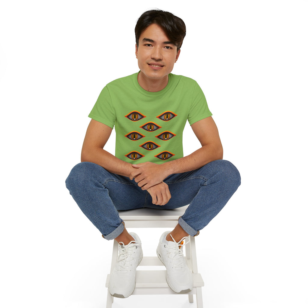 Mystic Eyes Graphic Tee — Psychedelic All-Seeing Eye T-Shirt #hfs84300