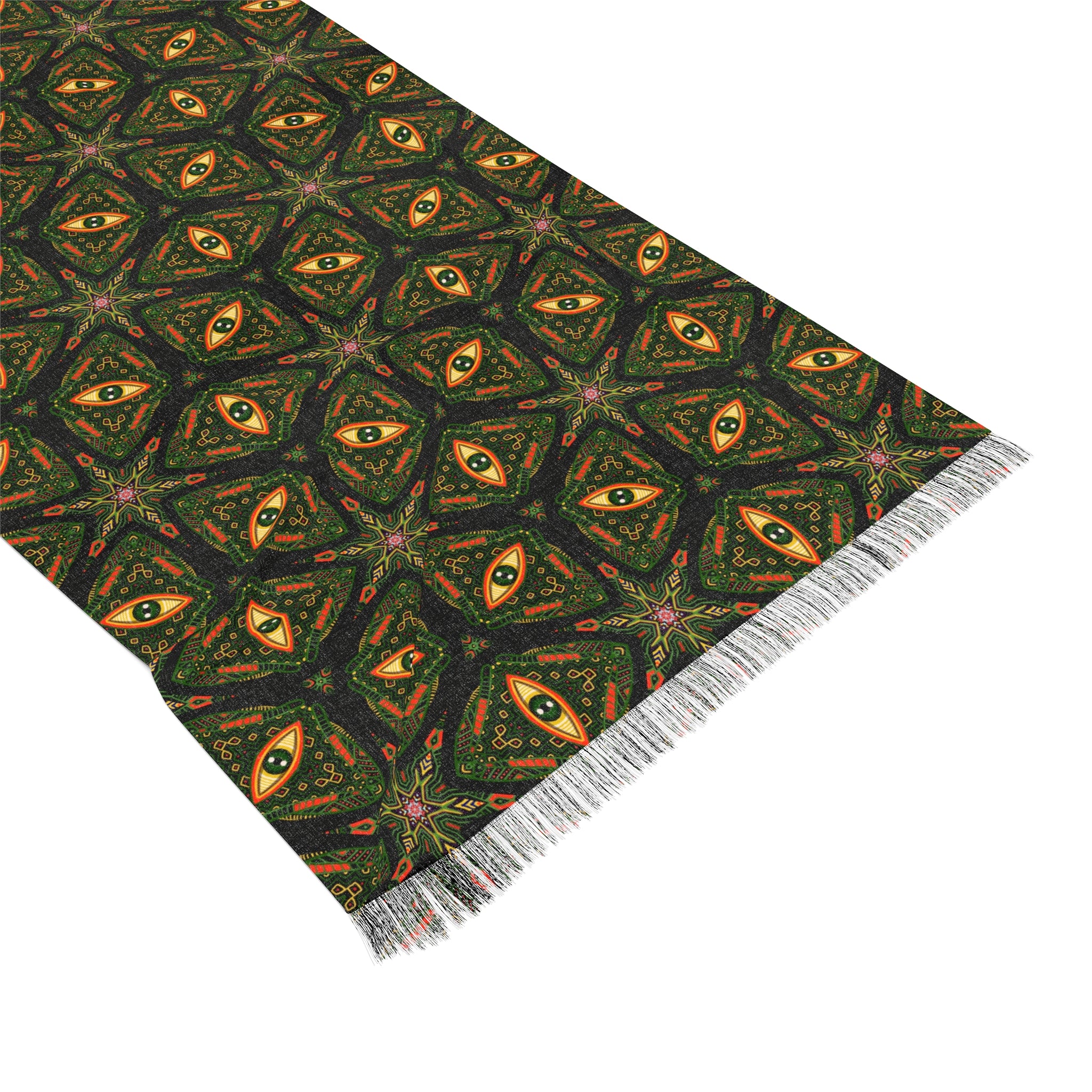 Mystic Eye Light Scarf — Geometric Kaleidoscope Pattern, Lightweight Fashion Wrap #h987692