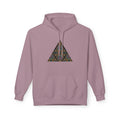 Geometric Mosaic Triangle Hoodie — Decorative Pattern Pullover #i865678