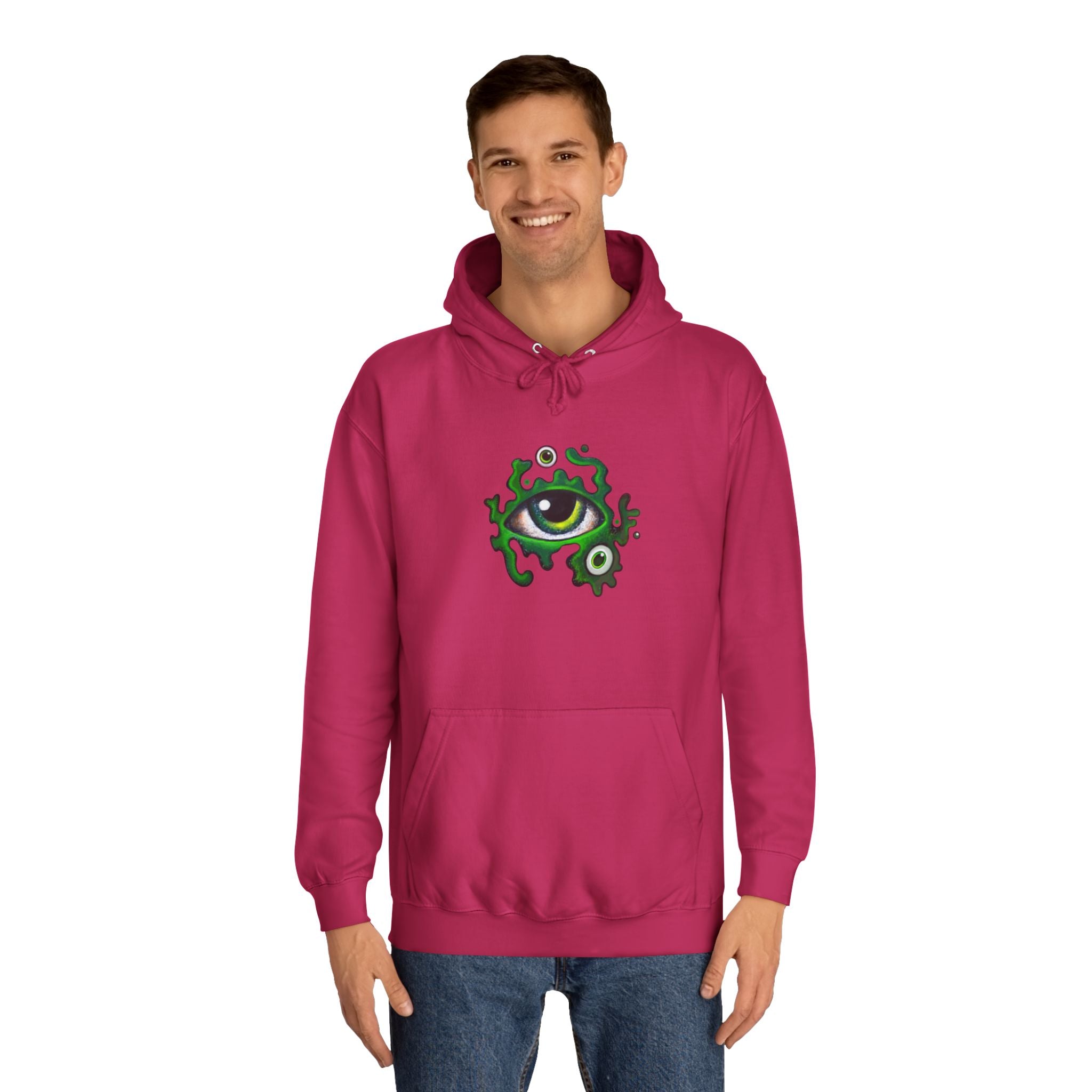 Green Eye Graphic Hoodie #r9764567