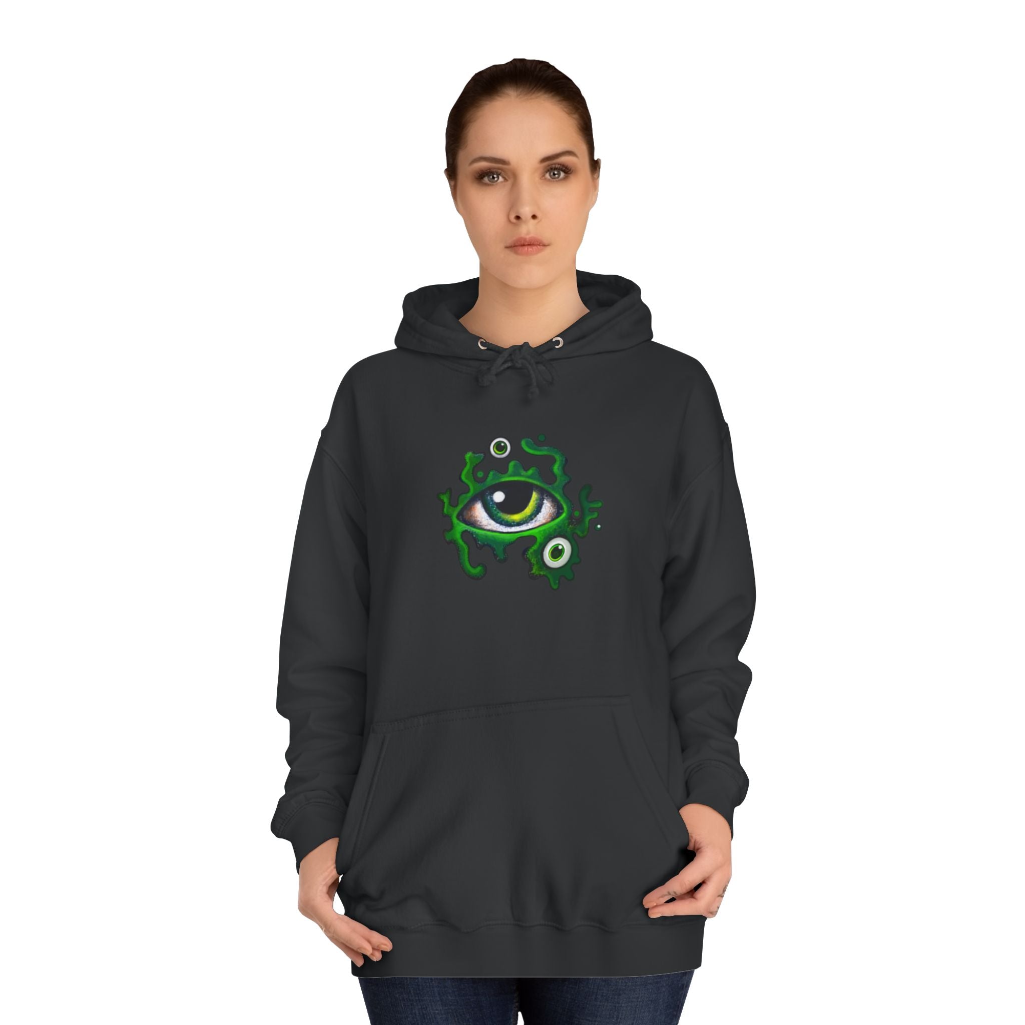 Green Eye Graphic Hoodie #r9764567
