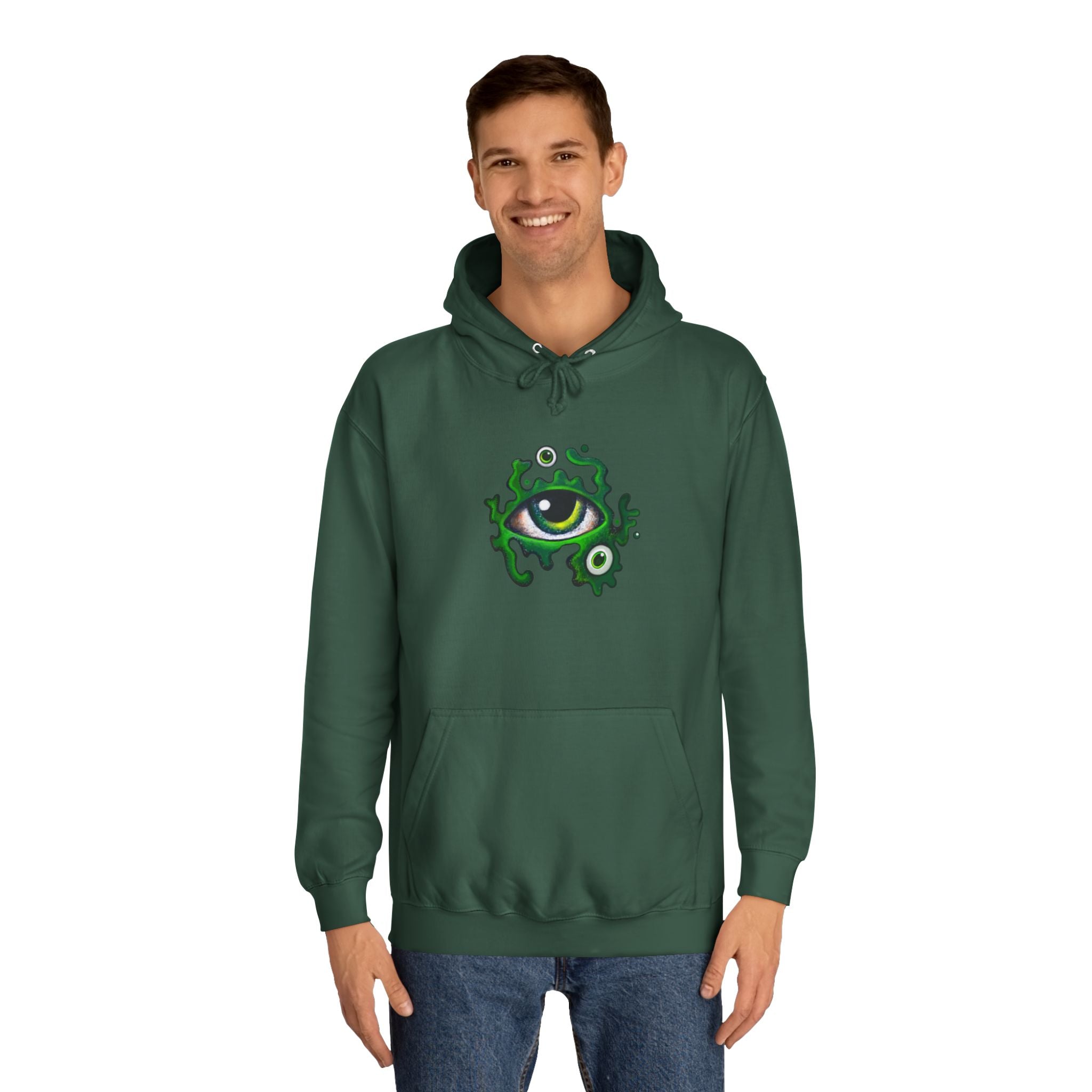 Green Eye Graphic Hoodie #r9764567