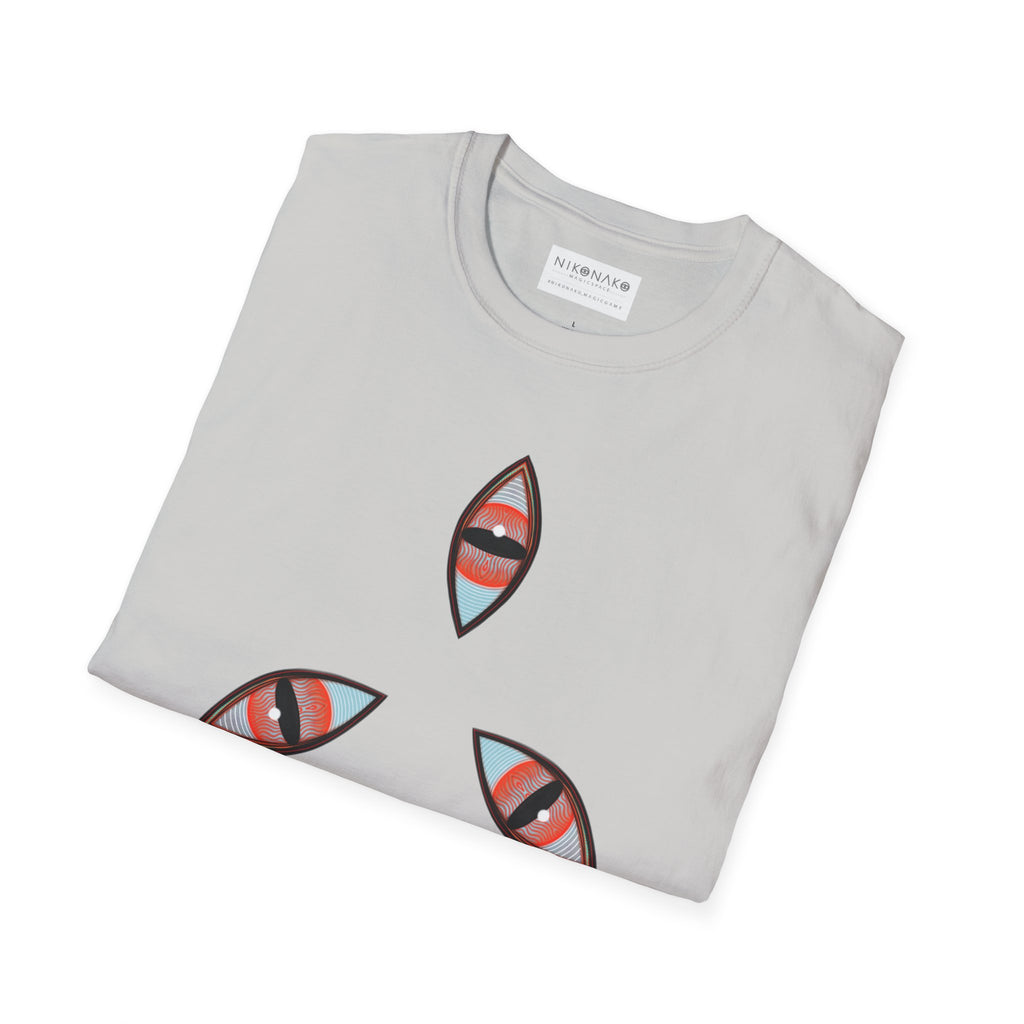 Geometric Tribal Pattern T-Shirt | Kaleidoscope Triangle Eye Motif