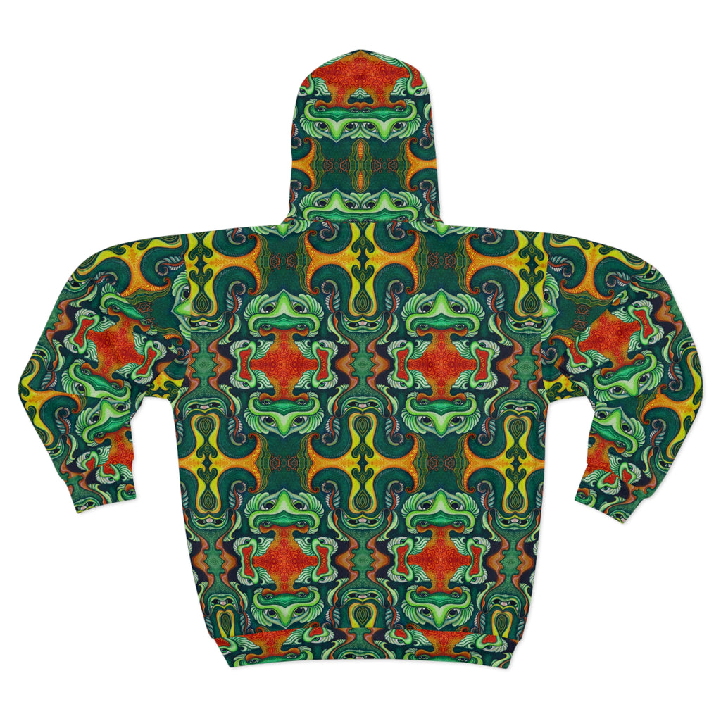 Psychedelic Kaleidoscope Zip Hoodie #iu86229081
