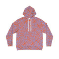 Abstract Orange Loop Pattern Hoodie — All-Over Print Casual Pullover #u976439
