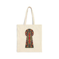 Canvas Tote — Tribal Keyhole & Triangle Art Print #r24687