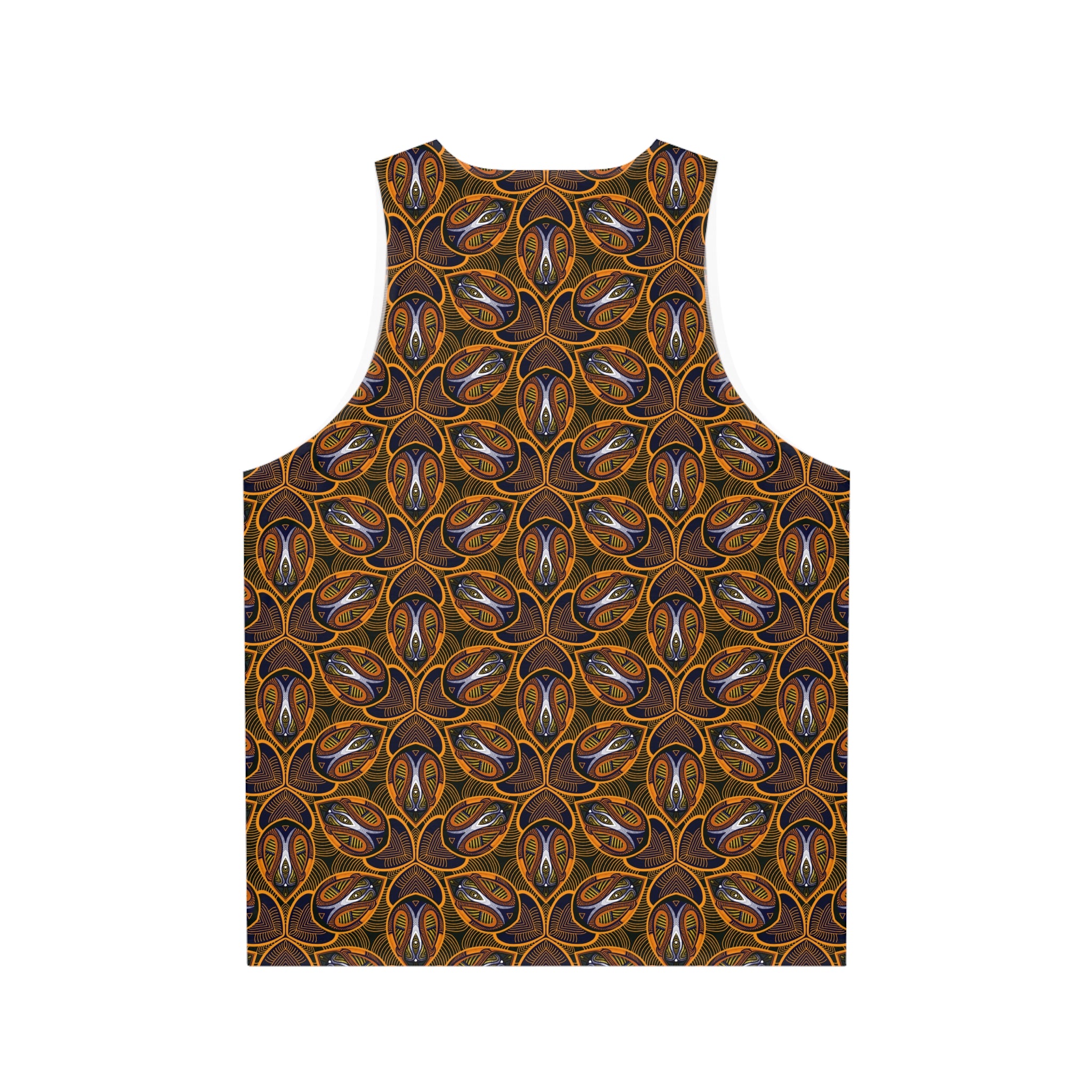 Bohemian Kaleidoscope All-Over-Print Tank Top — Earthy Floral Geometric Pattern #gd0087554