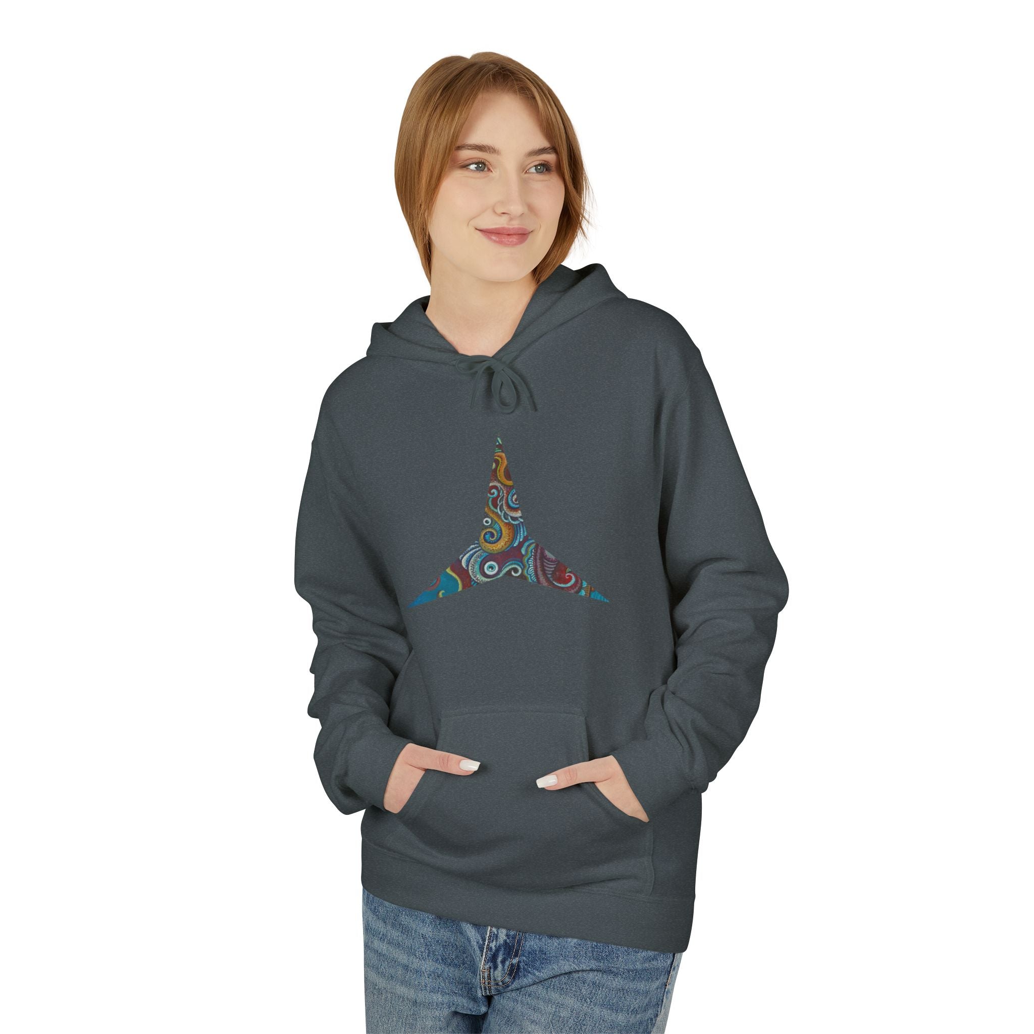 Hoodie — Colorful Geometric Tribal Diamond Print #g765889
