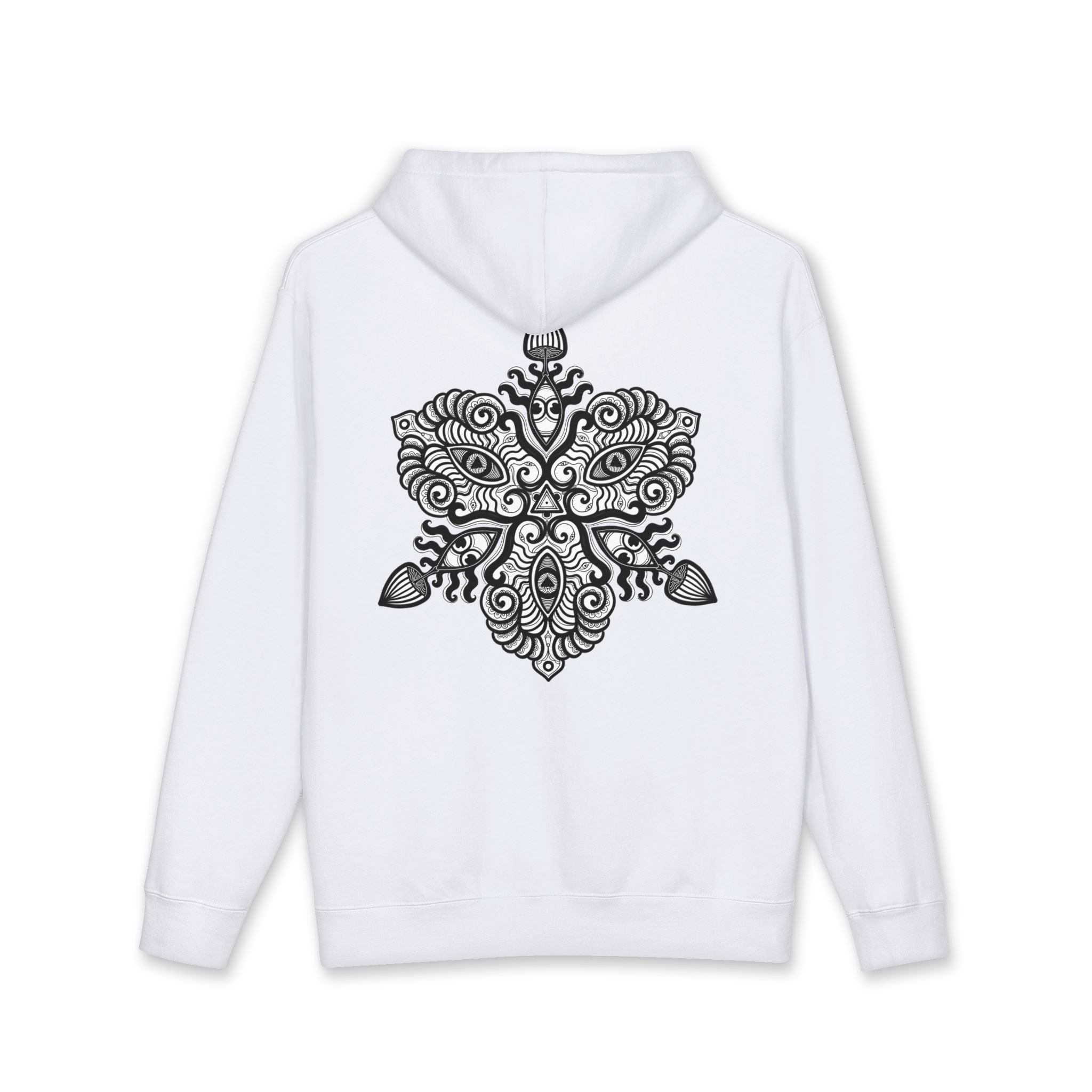 Hoodie — Intricate Black Tribal Mandala Skull Design #x8765467