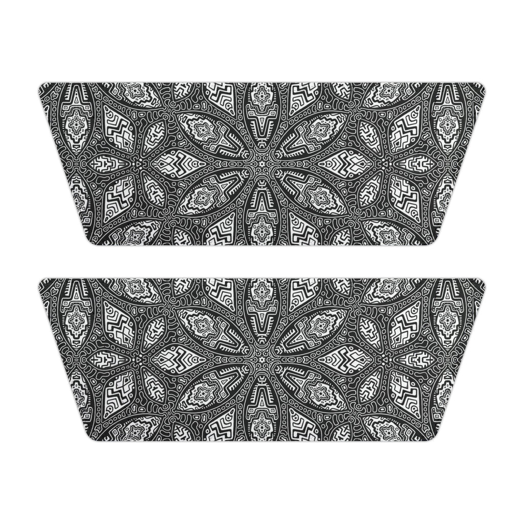 Black Paisley Slide Sandals — Women's Removable‑Strap Comfort Slides  #kf39554