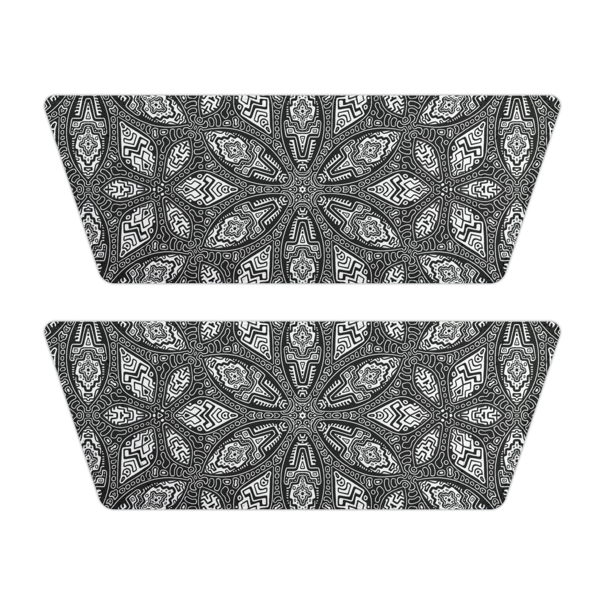 Black Paisley Slide Sandals — Women's Removable‑Strap Comfort Slides  #kf39554