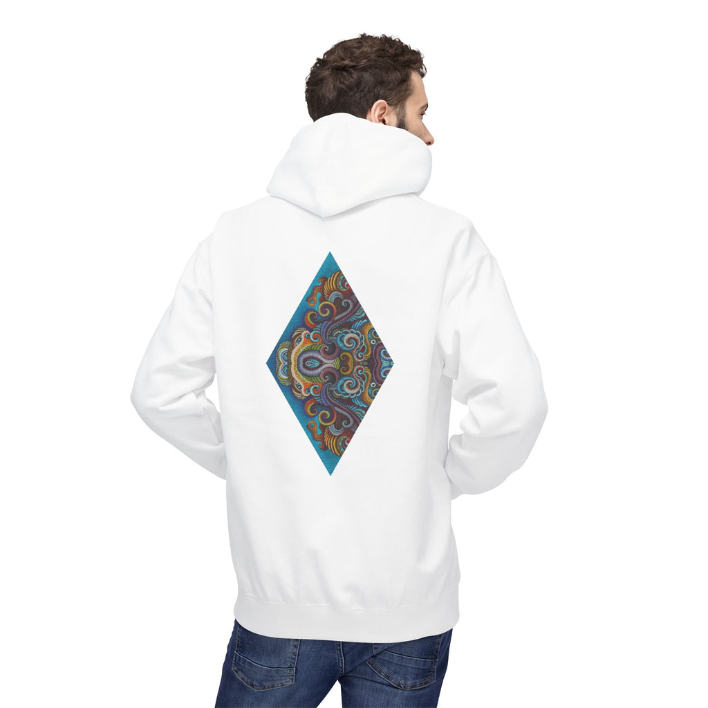 Hoodie — Colorful Geometric Tribal Diamond Print #g765889