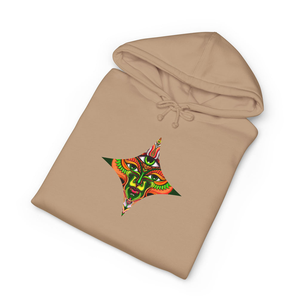 Hoodie — Vibrant Tribal Mask Graphic Pullover #h976345