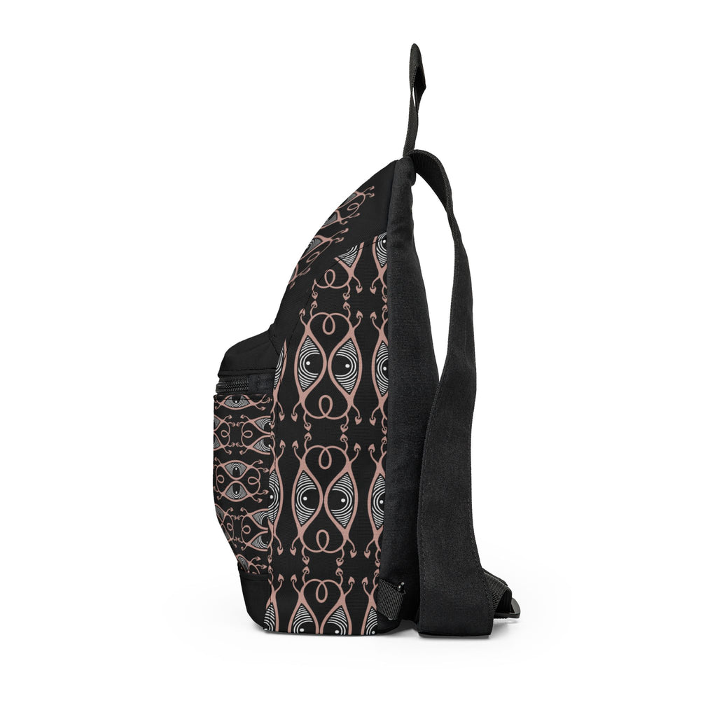 Eye Motif Sling Bag – Boho Tribal Crossbody for Everyday Travel #s257753