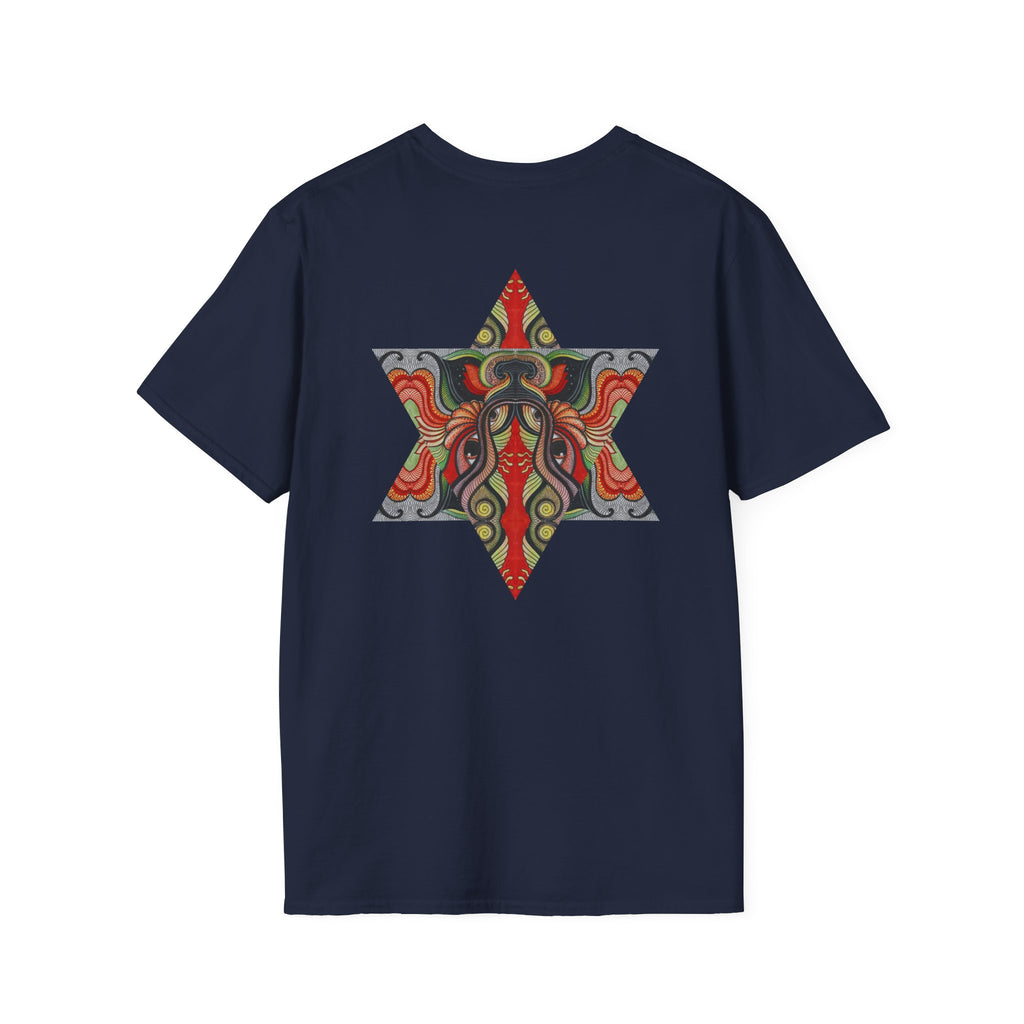 Keyhole & Star Psychedelic Graphic T-Shirt #fd763
