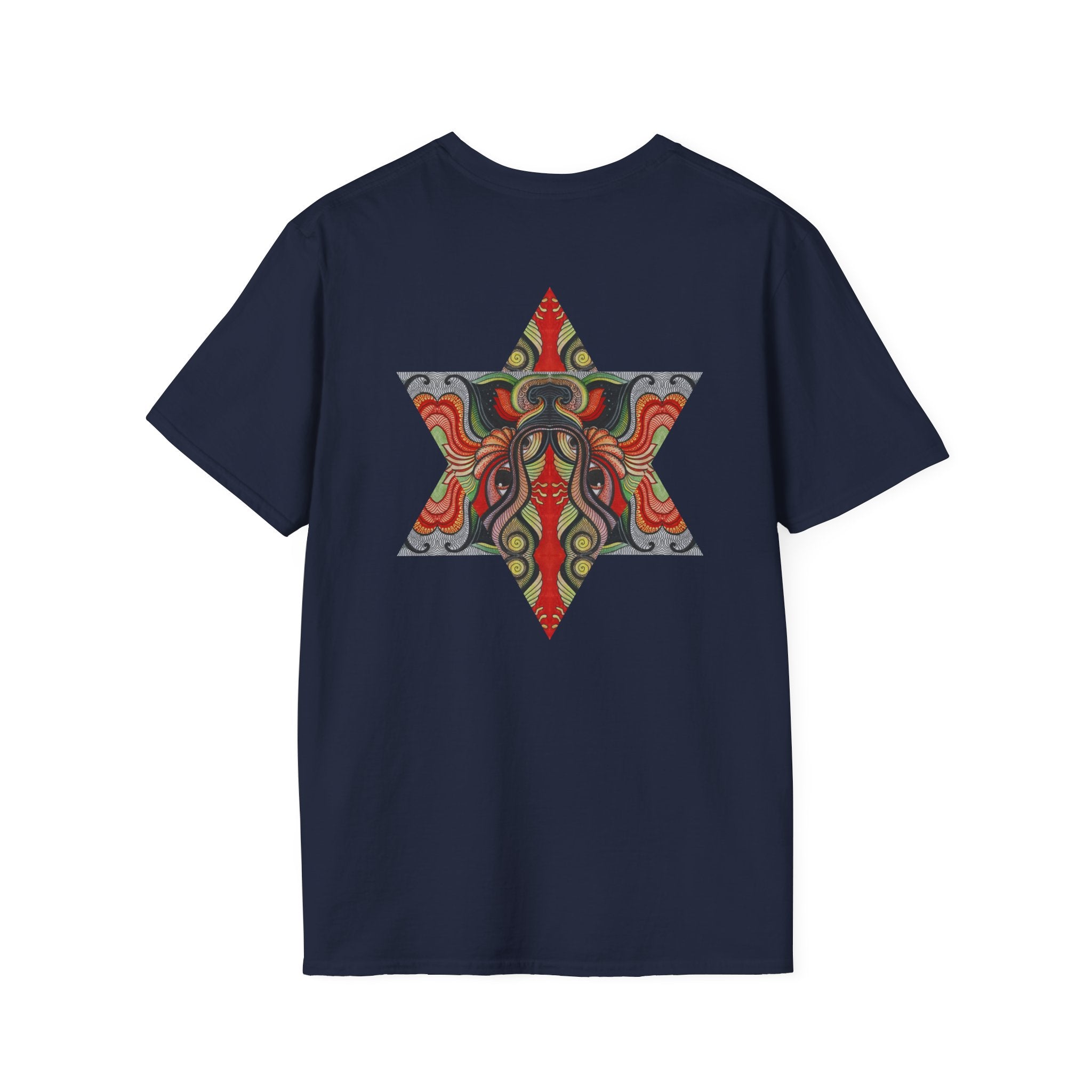 Keyhole & Star Psychedelic Graphic T-Shirt #fd763