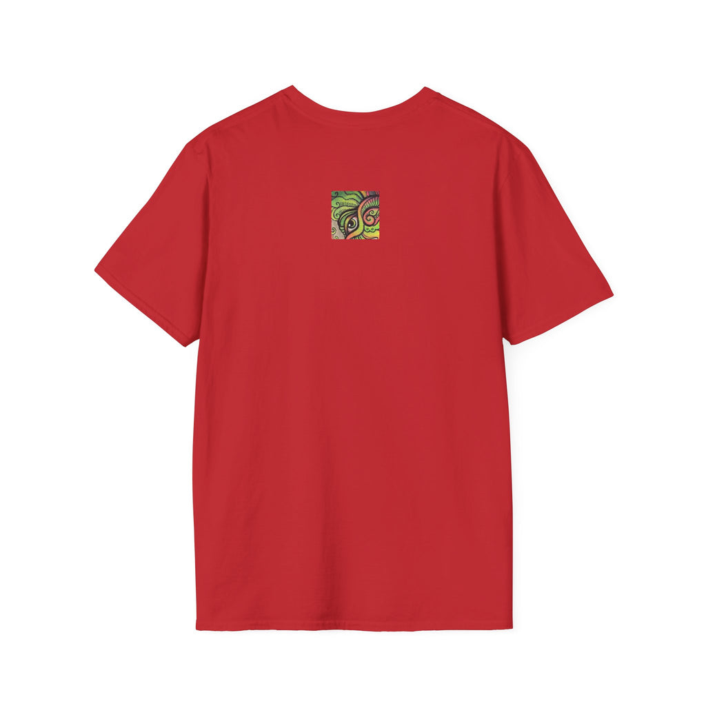 Psychedelic Green Mandala T-Shirt — Abstract Tribal Circle Art Tee #h84210