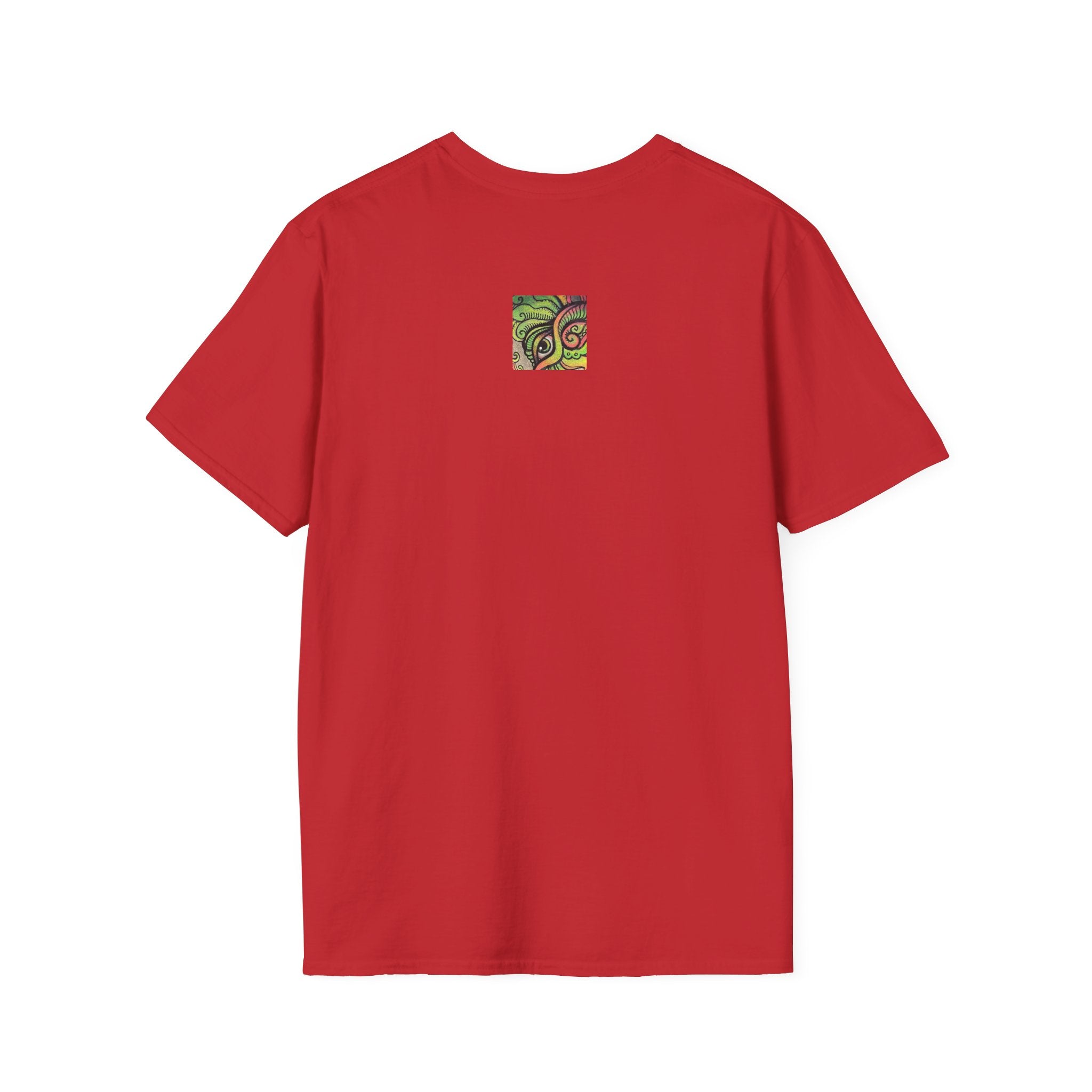 Psychedelic Green Mandala T-Shirt — Abstract Tribal Circle Art Tee #h84210