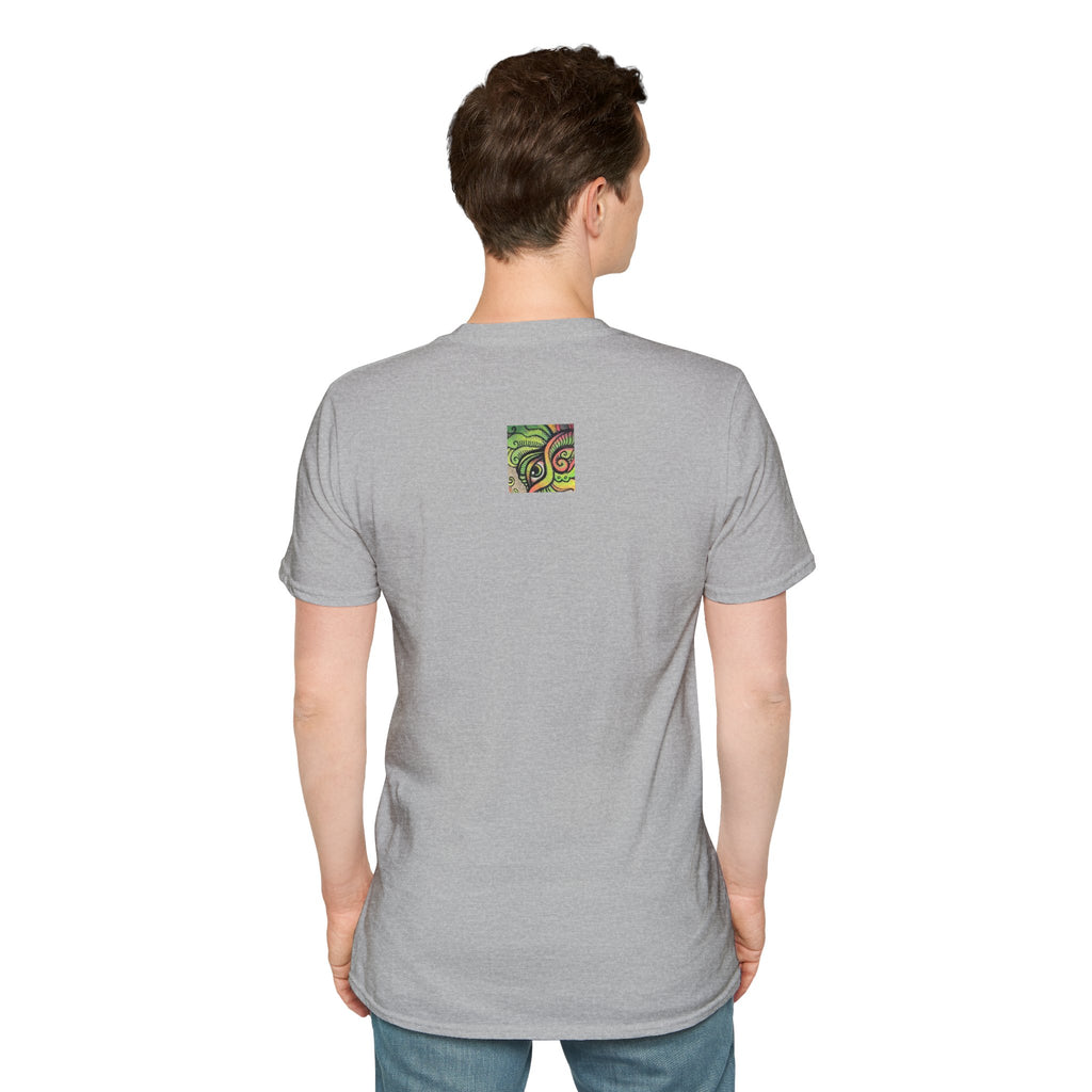 Psychedelic Green Mandala T-Shirt — Abstract Tribal Circle Art Tee #h84210
