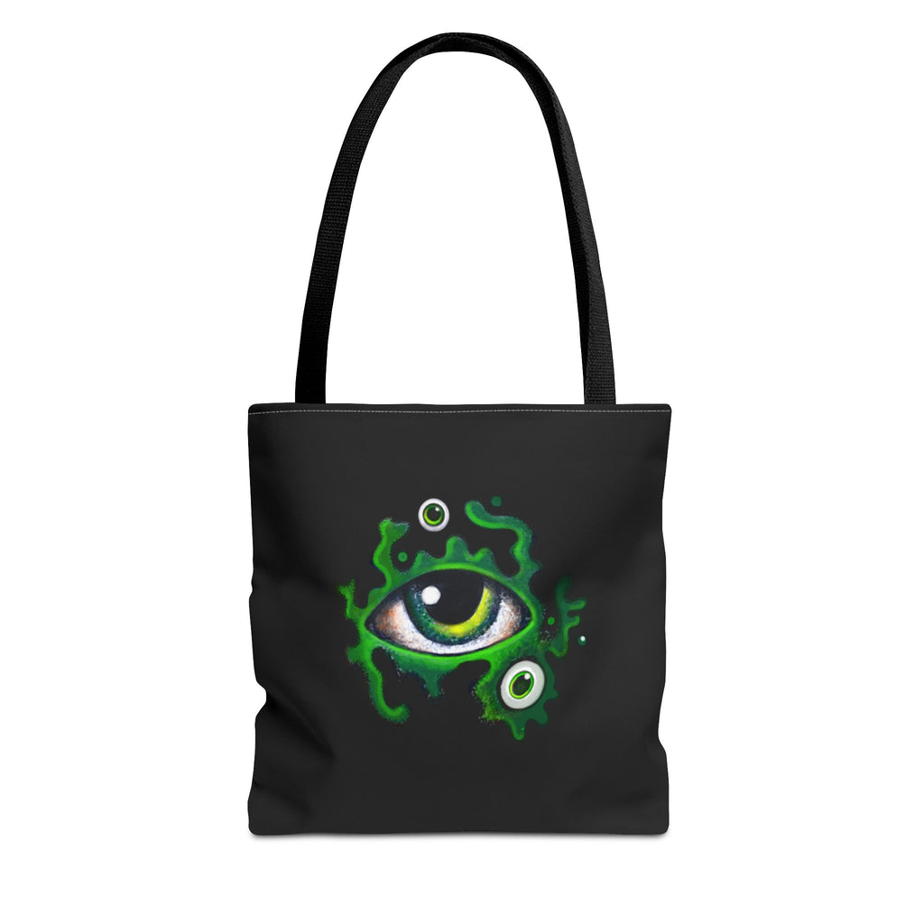 Green Mystic Eye Tote Bag – All-Over Print Gothic Style Shopper #g778975