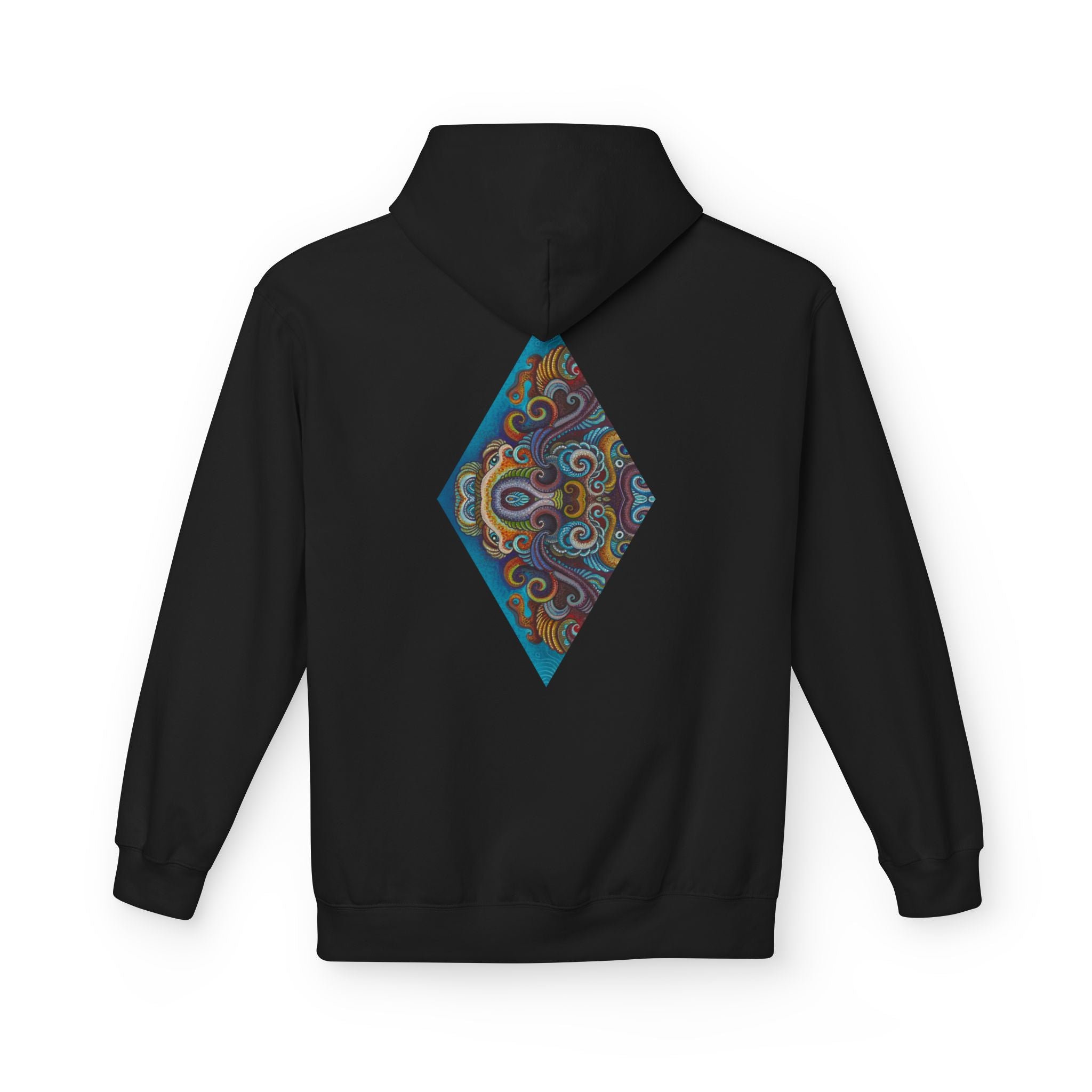 Hoodie — Colorful Geometric Tribal Diamond Print #g765889