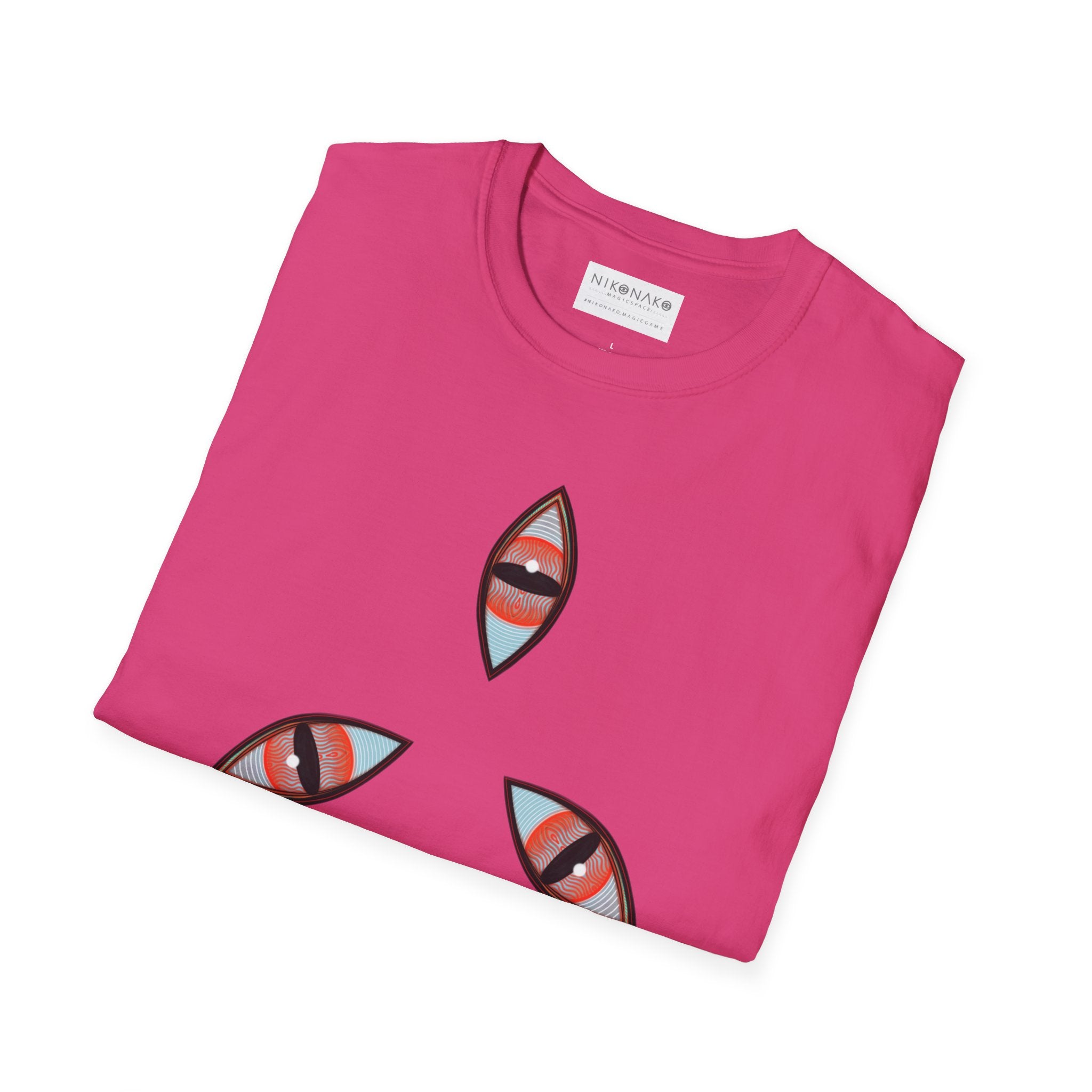 Geometric Tribal Pattern T-Shirt | Kaleidoscope Triangle Eye Motif