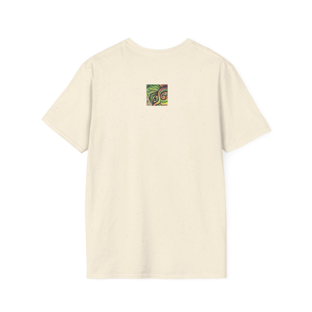 Psychedelic Green Mandala T-Shirt — Abstract Tribal Circle Art Tee #h84210