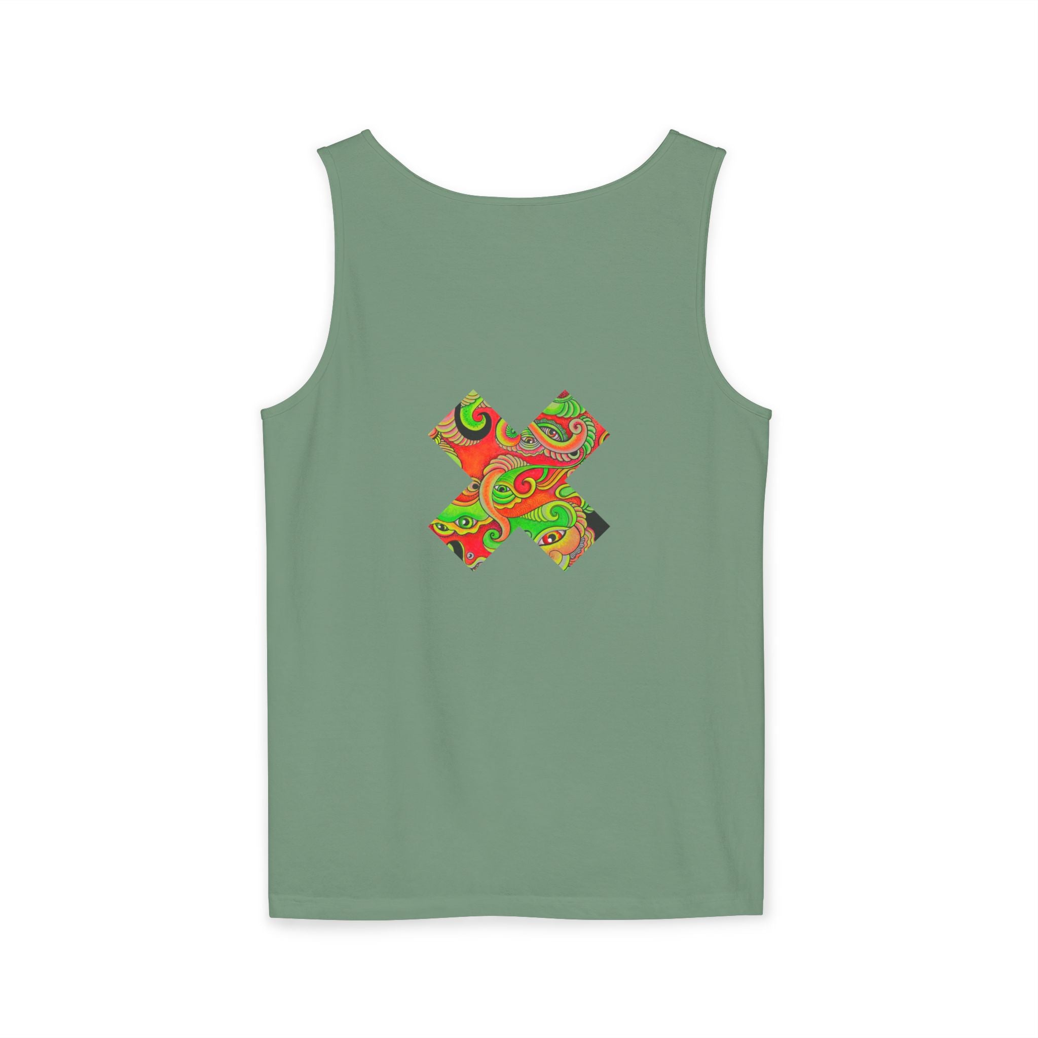 Psychedelic Paisley Cross Tank #t434567
