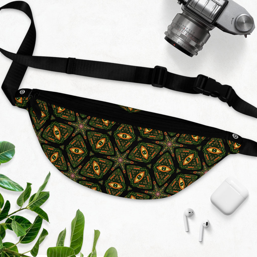 Fanny Pack — Bohemian Kaleidoscope Eye Pattern Hip Bag #s234866