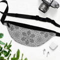 Mandala Mosaic Fanny Pack – Black & White Geometric Waist Bag #mb98754