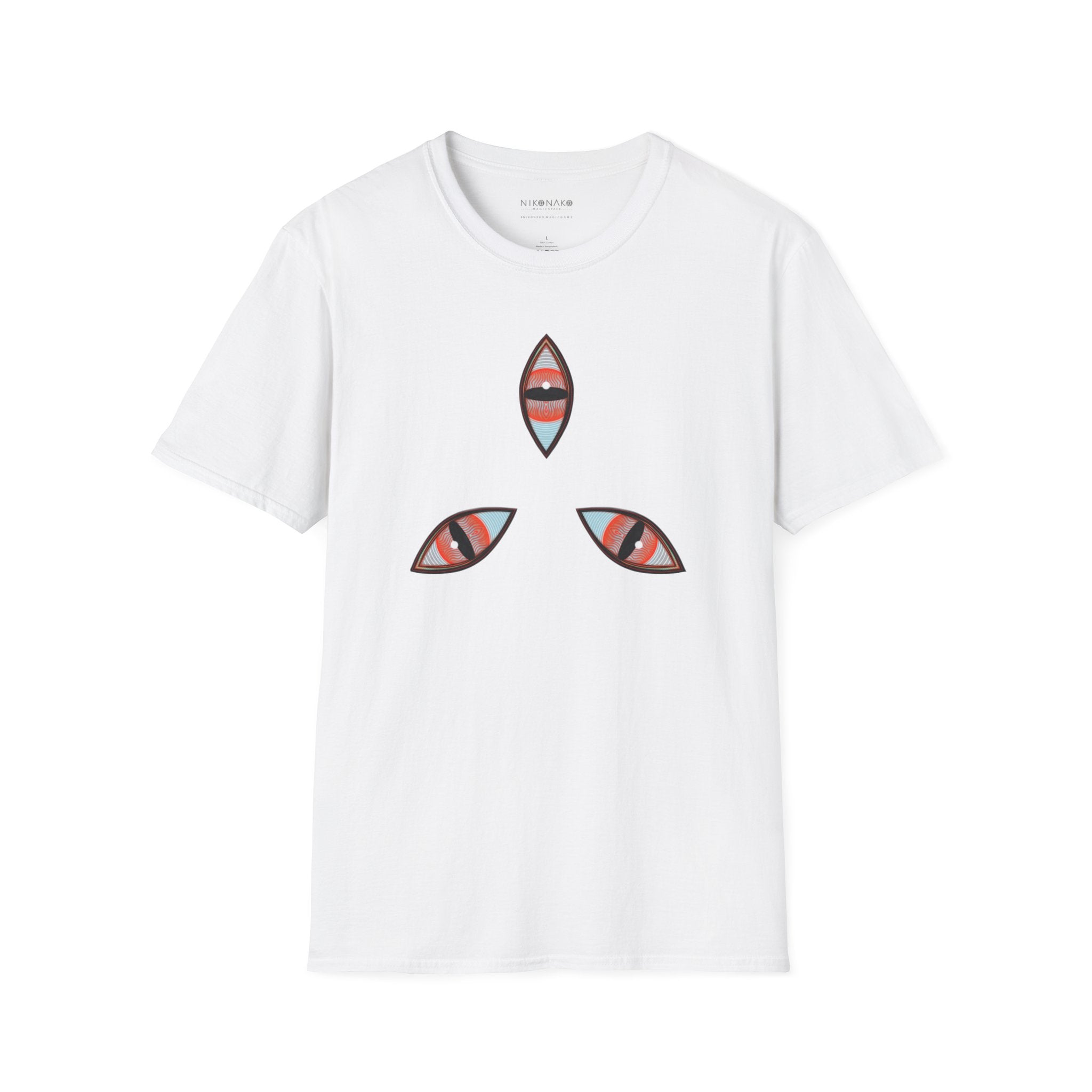 Geometric Tribal Pattern T-Shirt | Kaleidoscope Triangle Eye Motif