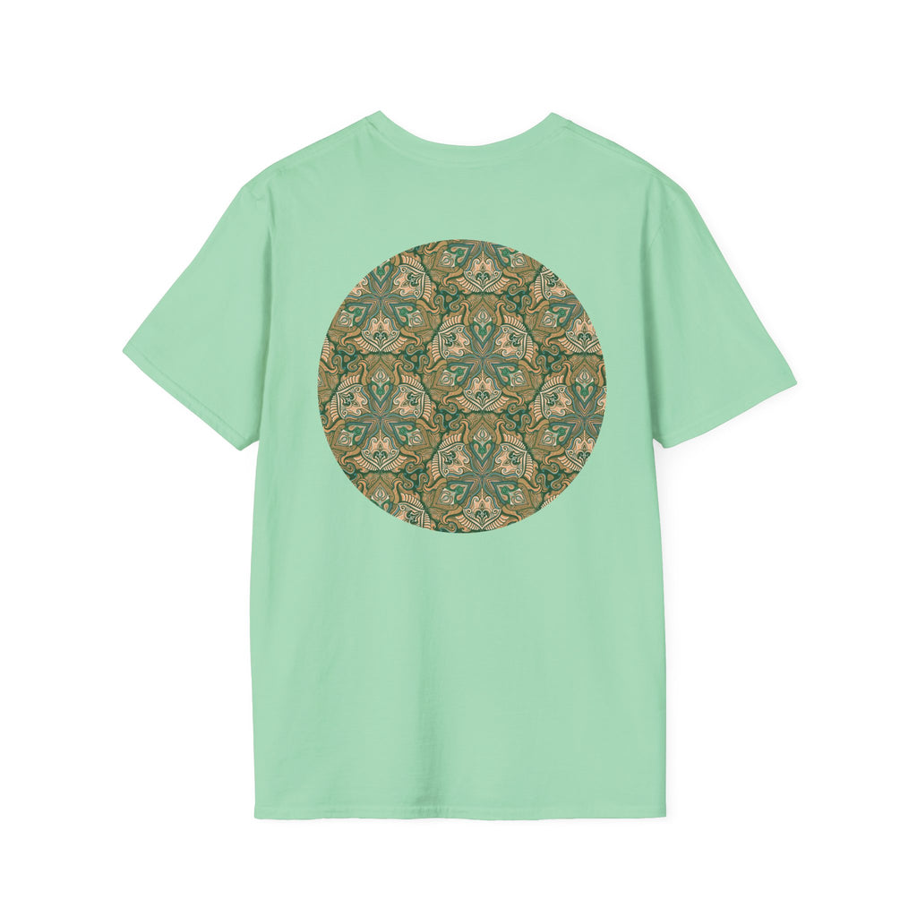Green Celtic Knot Mandala T-Shirt | Floral Shamrock Pattern