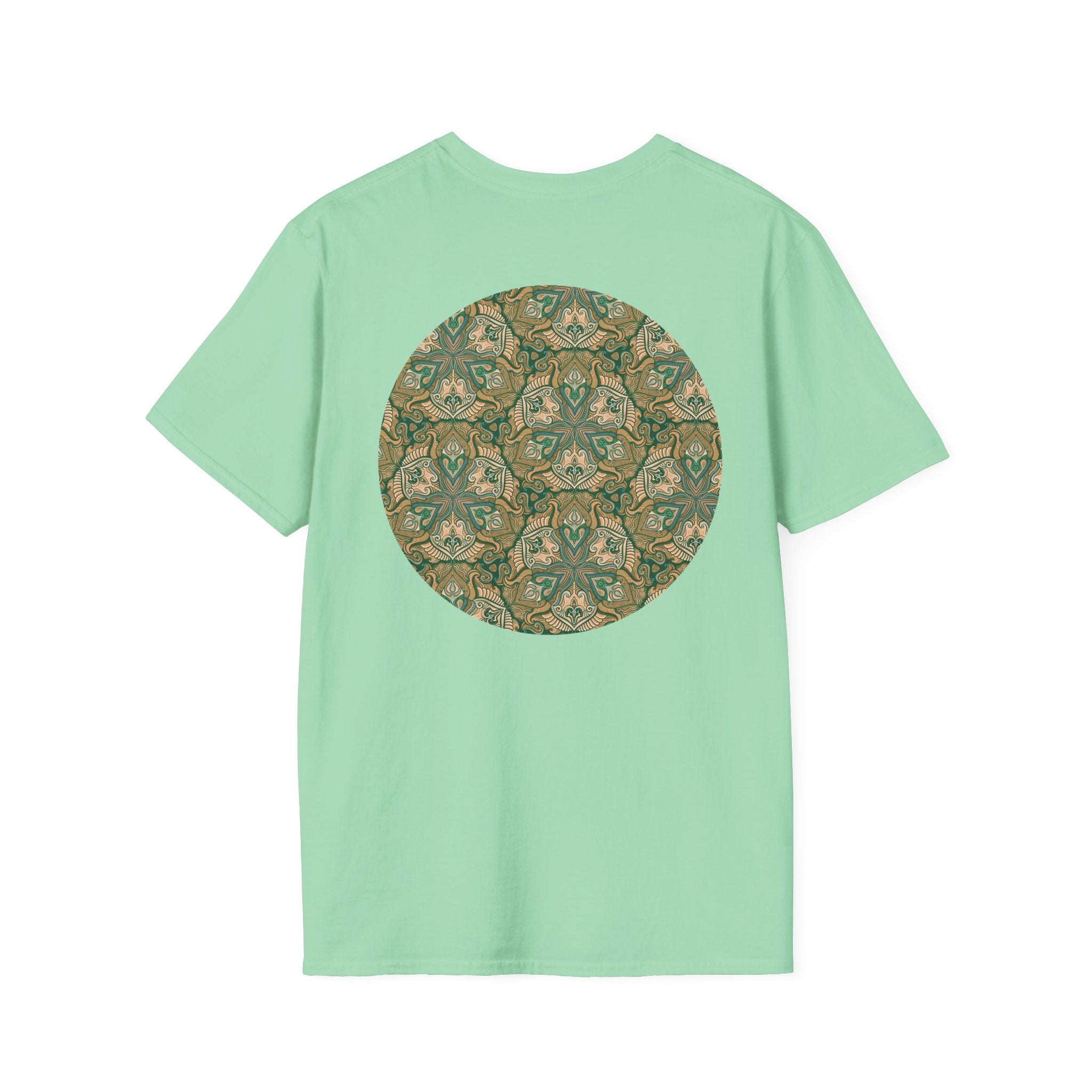 Green Celtic Knot Mandala T-Shirt | Floral Shamrock Pattern