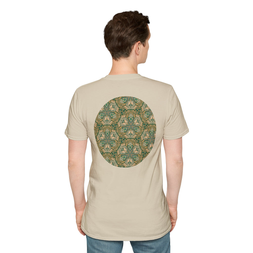 Green Celtic Knot Mandala T-Shirt | Floral Shamrock Pattern