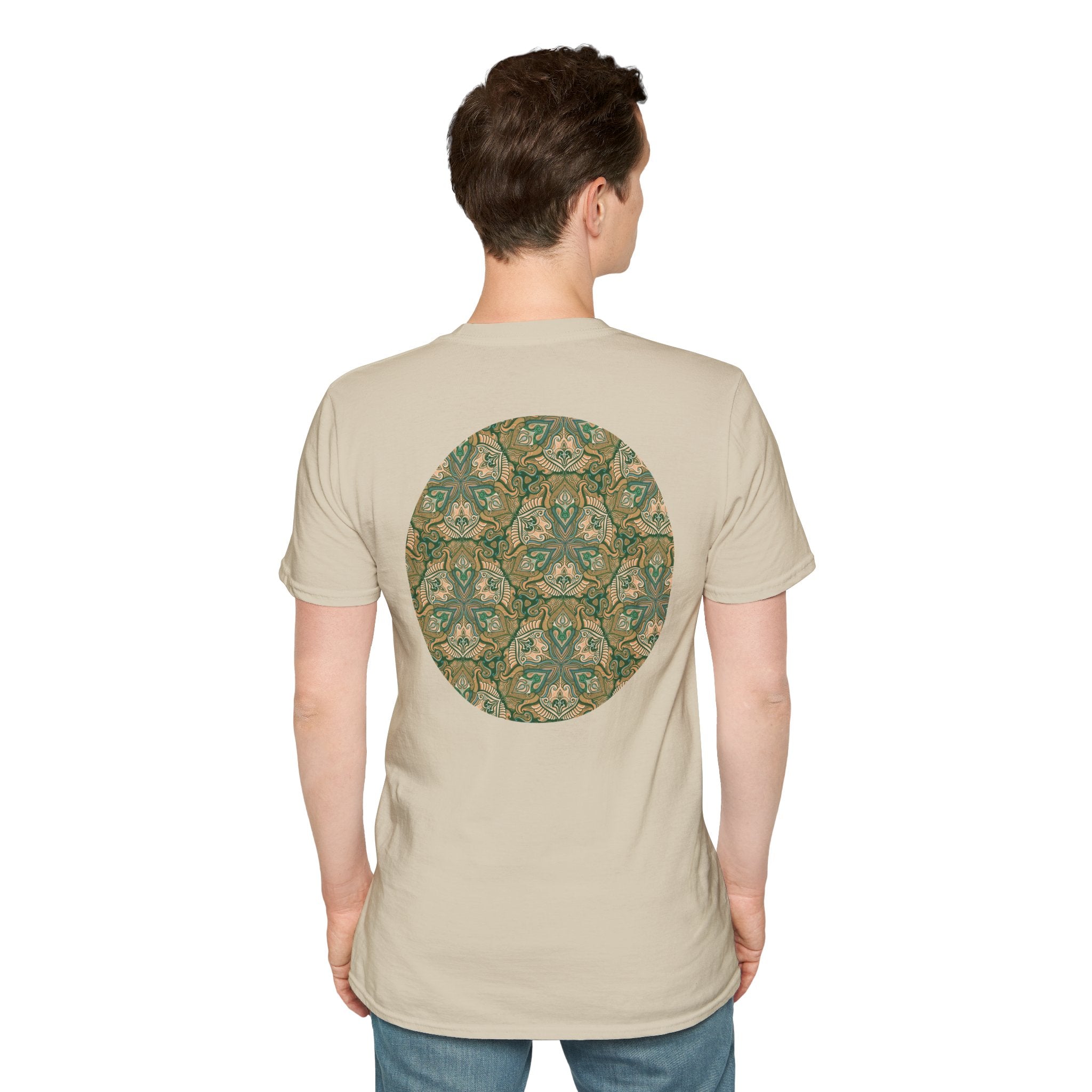 Green Celtic Knot Mandala T-Shirt | Floral Shamrock Pattern