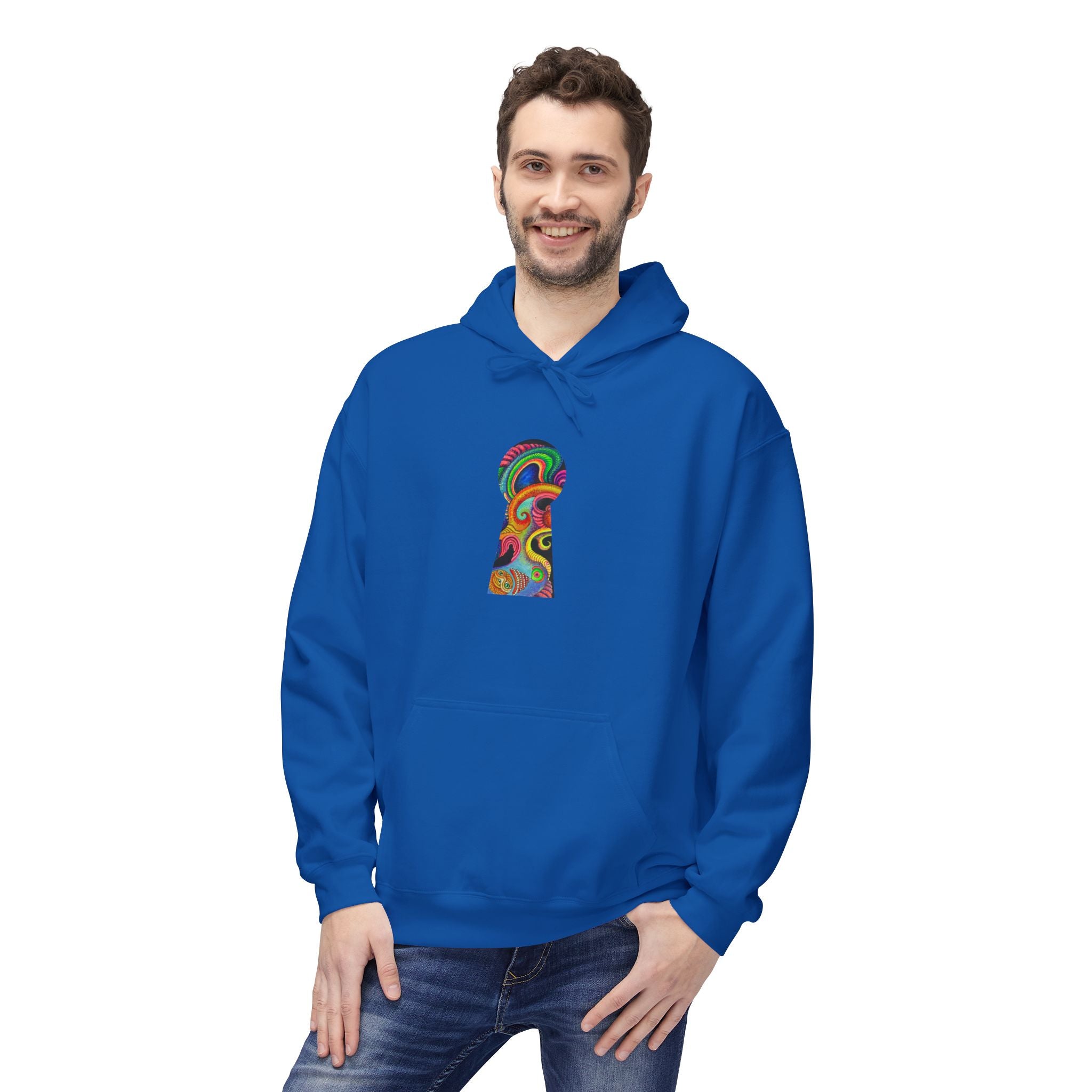 Psychedelic Abstract Snake Hoodie — Colorful Surreal Art Pullover #ggd76467
