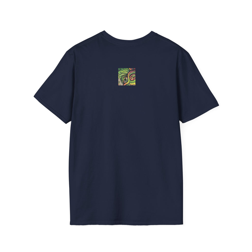 Psychedelic Green Mandala T-Shirt — Abstract Tribal Circle Art Tee #h84210