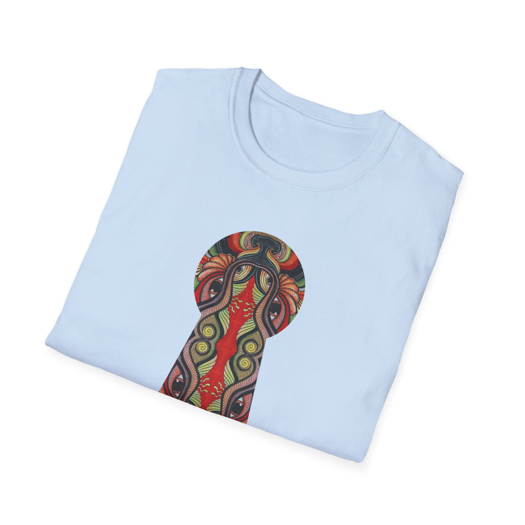 Keyhole & Star Psychedelic Graphic T-Shirt #fd763