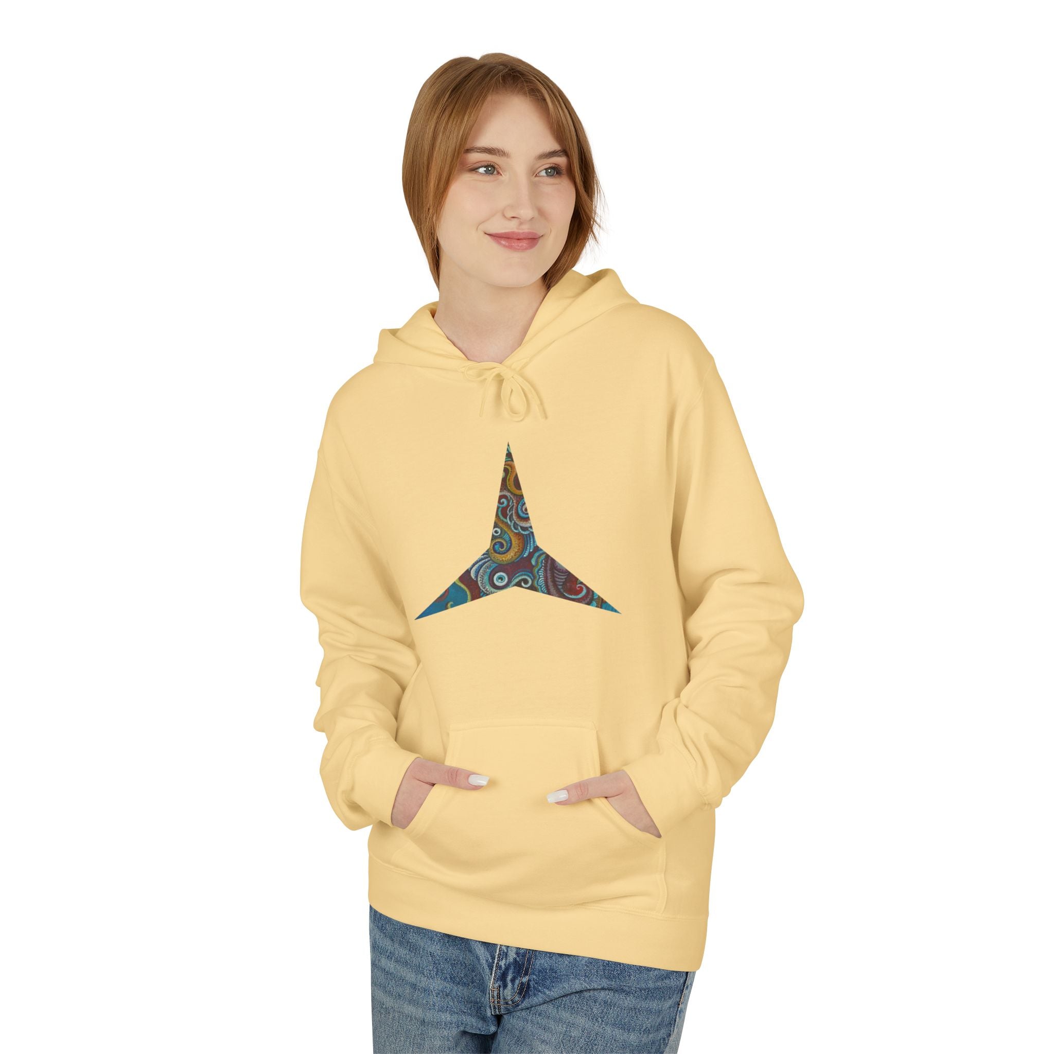 Hoodie — Colorful Geometric Tribal Diamond Print #g765889