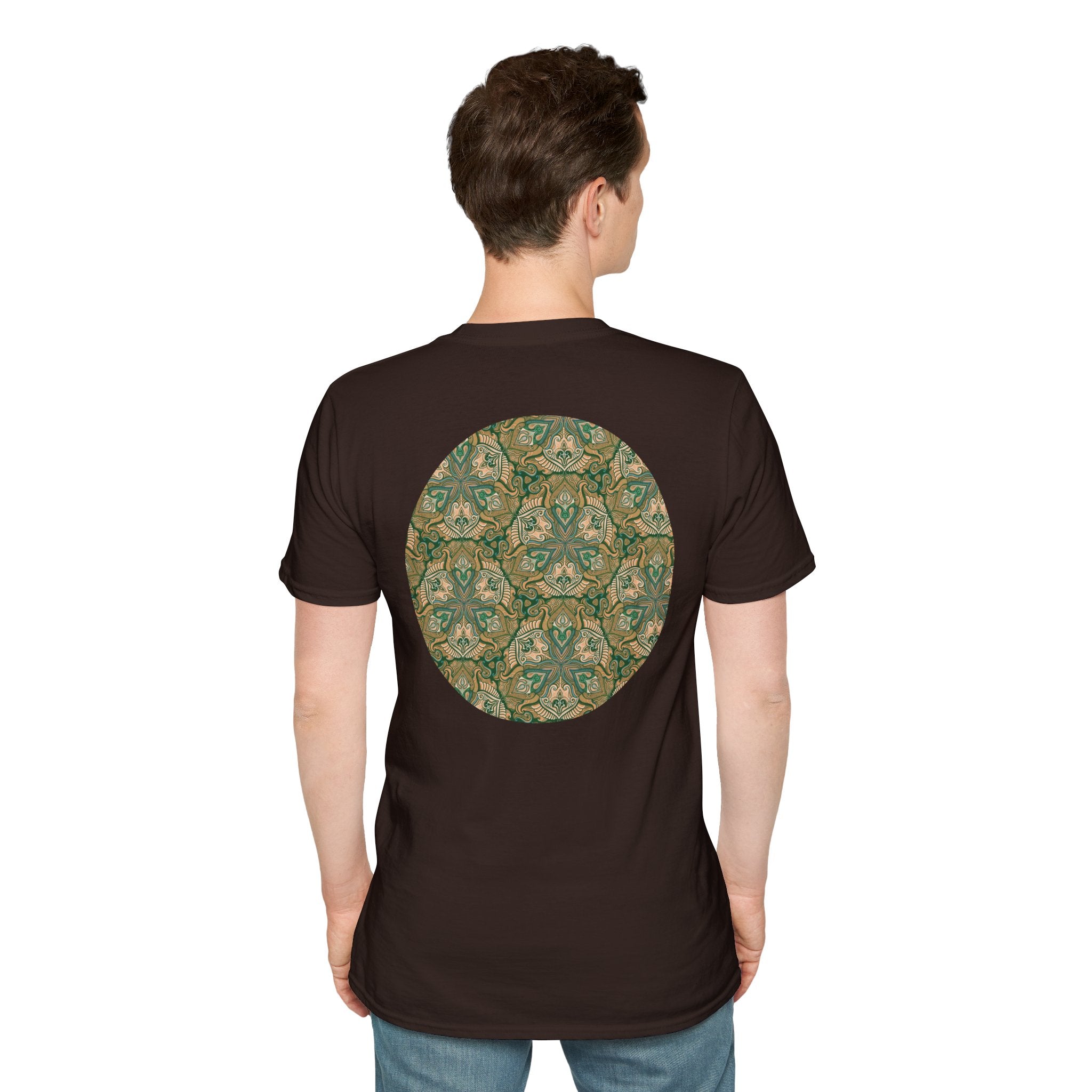 Green Celtic Knot Mandala T-Shirt | Floral Shamrock Pattern