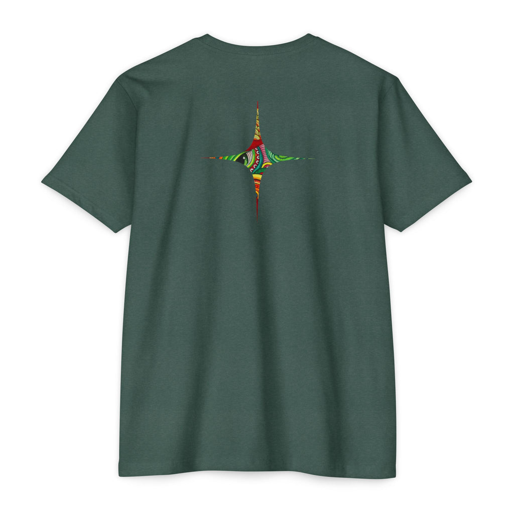 Psychedelic Swirl T-Shirt — Colorful Abstract Ampersand & Star Graphic #ga975