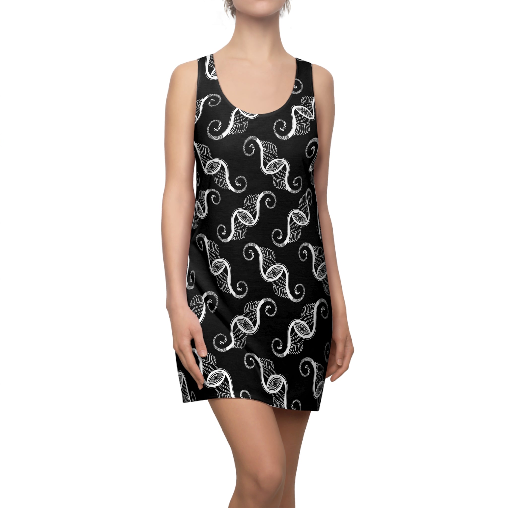 Women's Cut & Sew Racerback Dress (AOP) #h86489