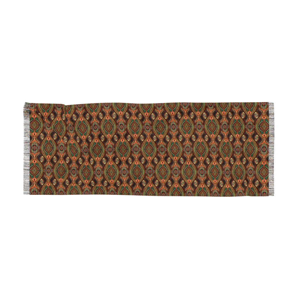 Bohemian Paisley Lightweight Scarf – Autumn Earth Tone Wrap #k08769757