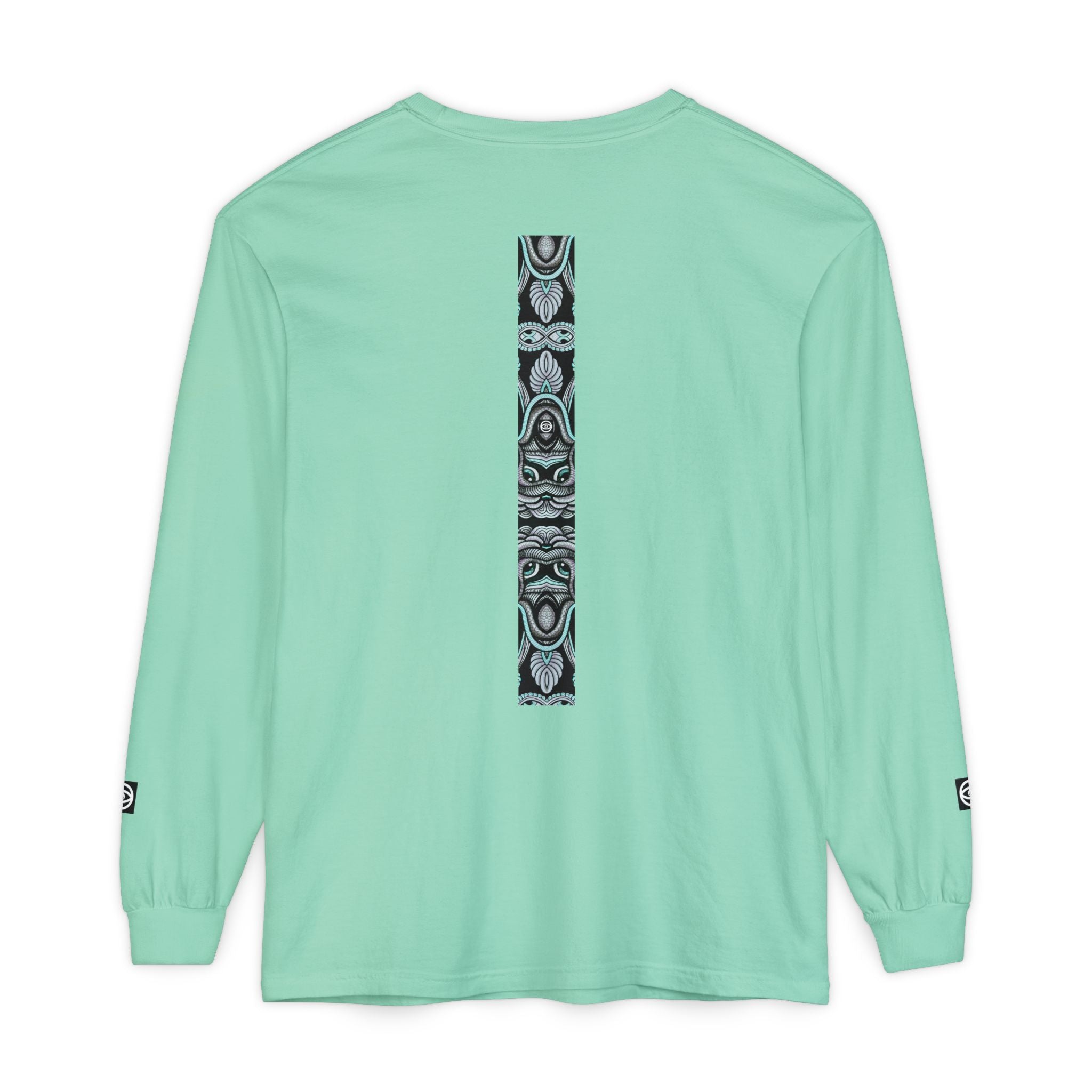 Men's/Women's Long Sleeve T-Shirt — Vertical Geometric Stripe Graphic #kjgd64258