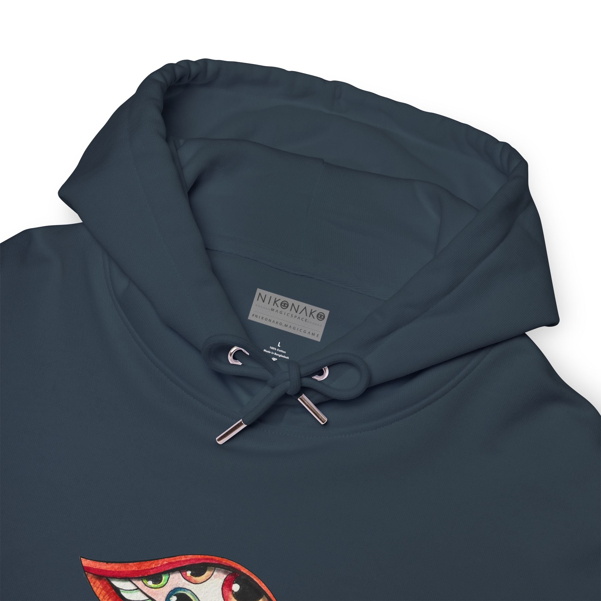 Graphic Hoodie — Colorful Psychedelic Lip & Swirl Design #h4334