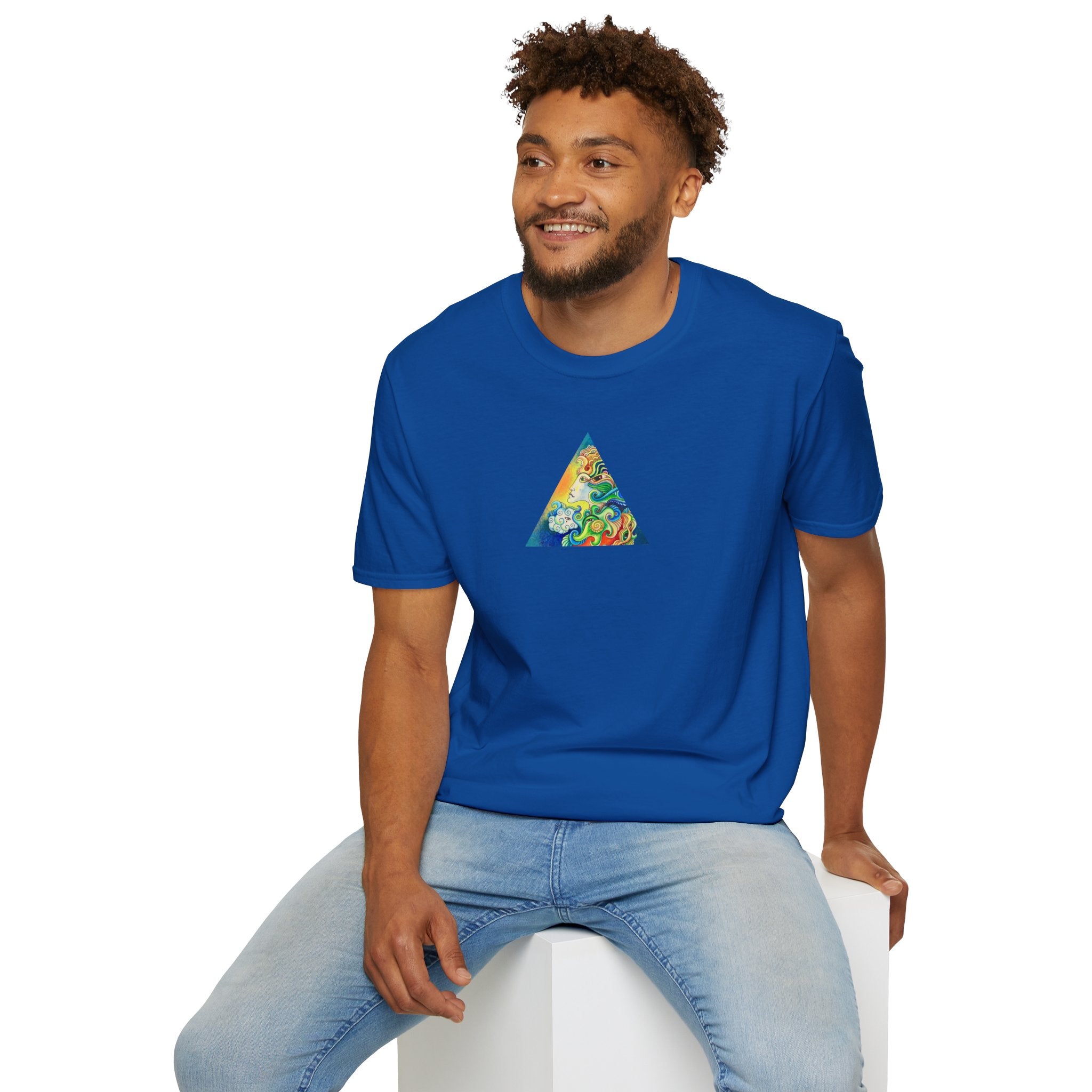 Psychedelic Prism Triangle T-Shirt #h7432887