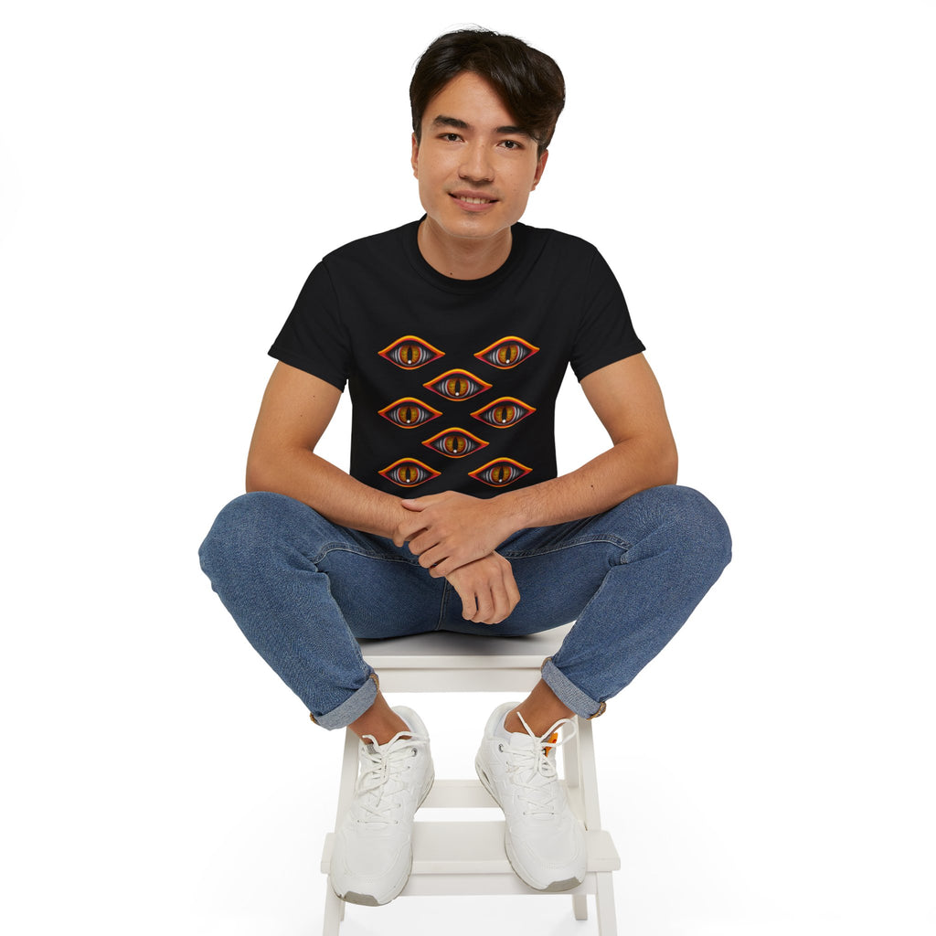 Mystic Eyes Graphic Tee — Psychedelic All-Seeing Eye T-Shirt #hfs84300