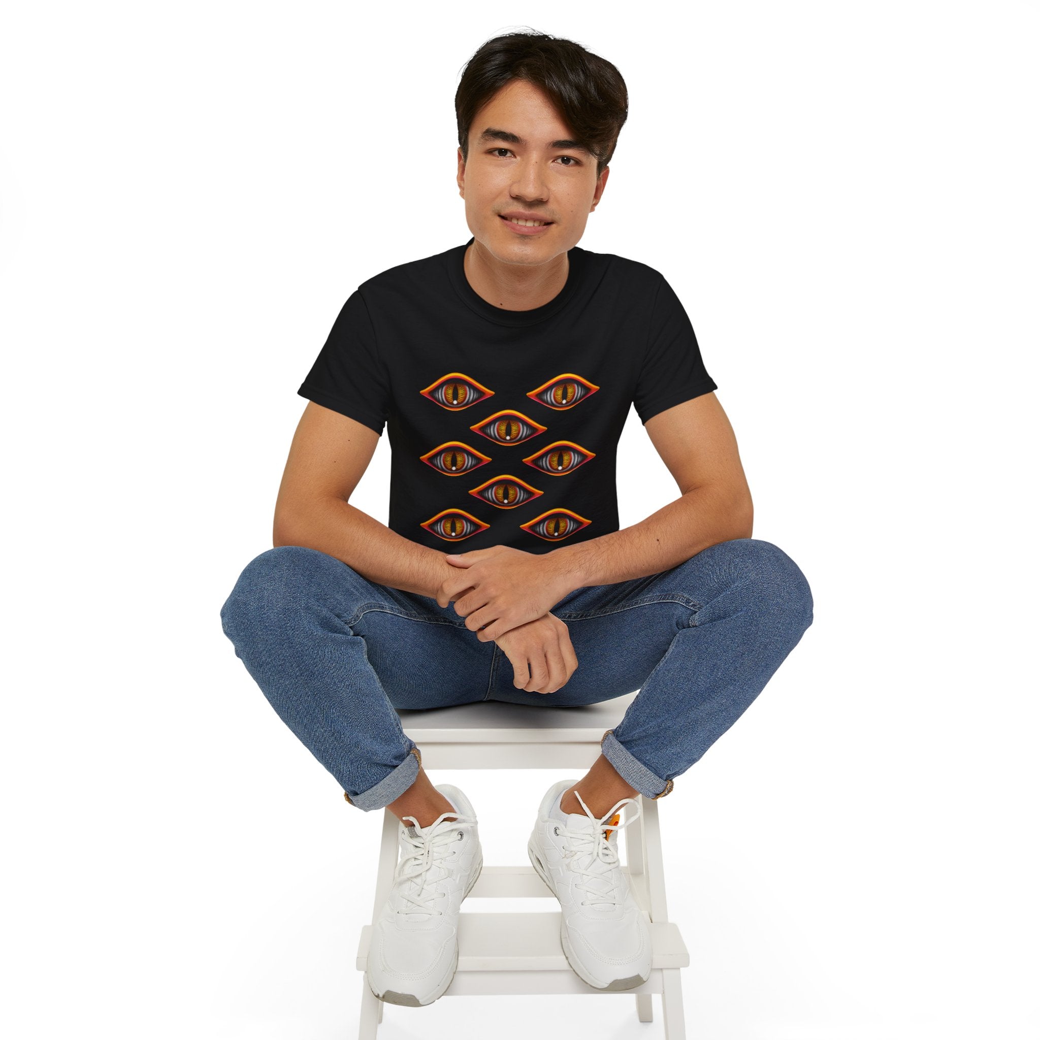 Mystic Eyes Graphic Tee — Psychedelic All-Seeing Eye T-Shirt #hfs84300