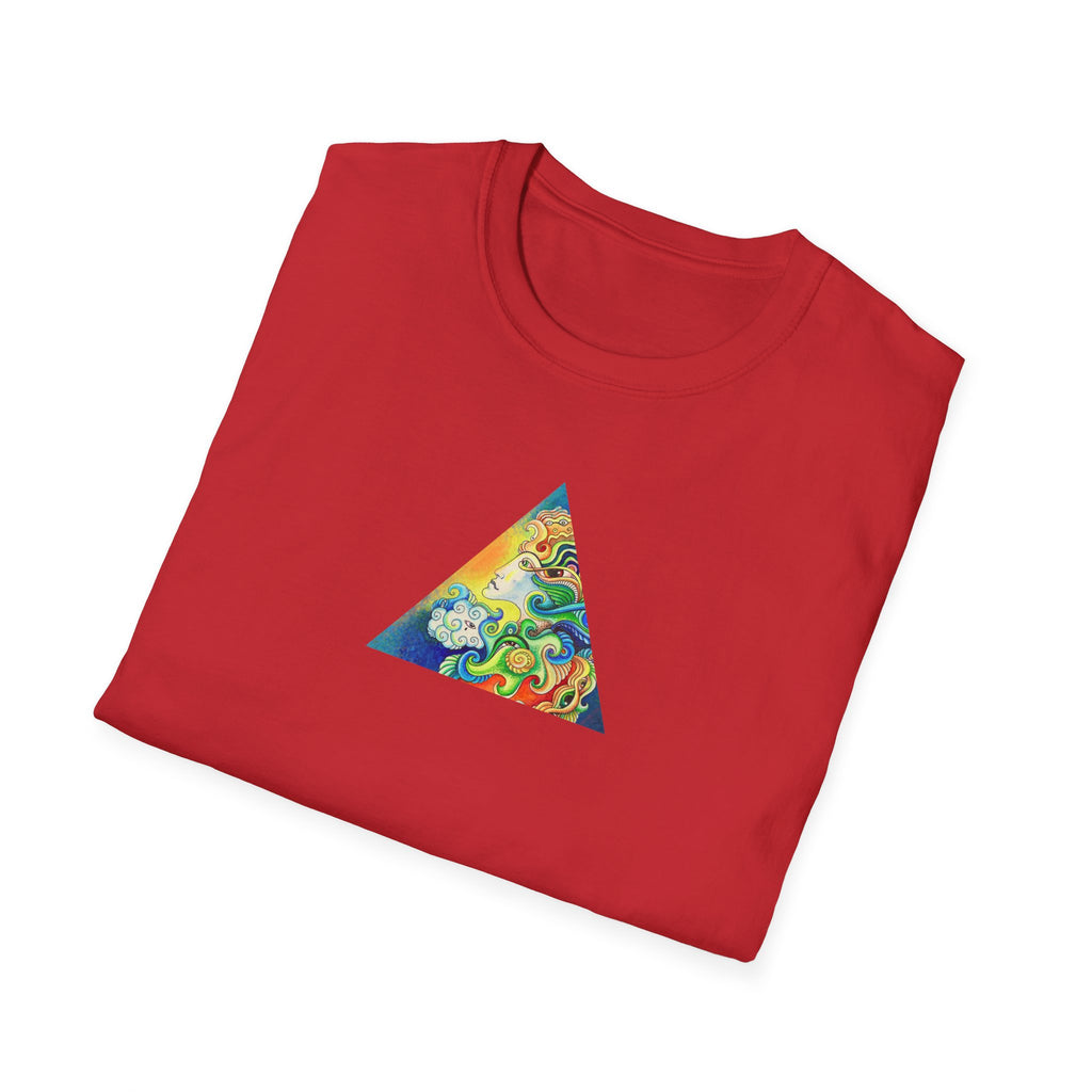 Psychedelic Prism Triangle T-Shirt #h7432887